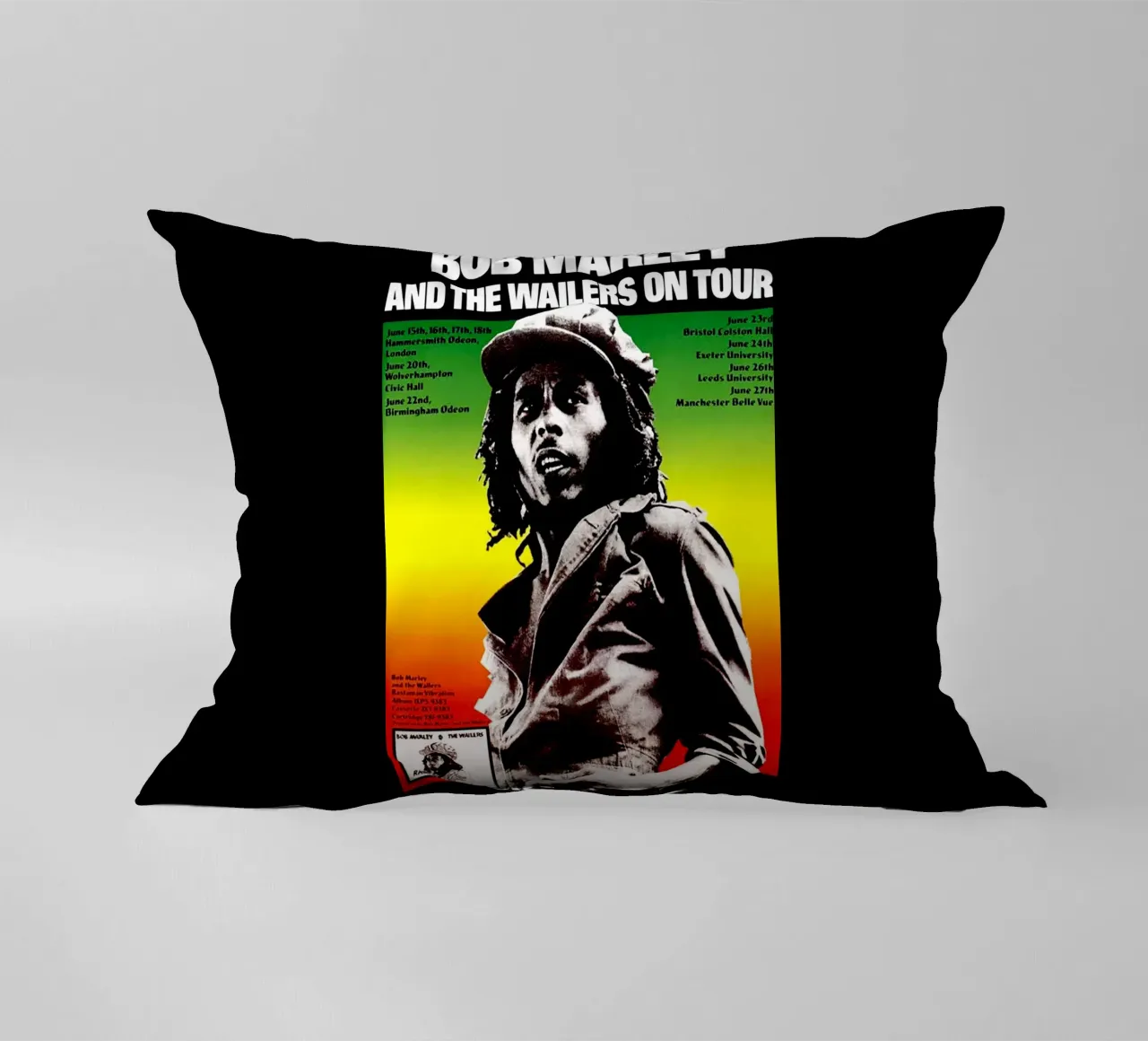 Bob Marley e i Wailers in tournée cuscino da eliouxence