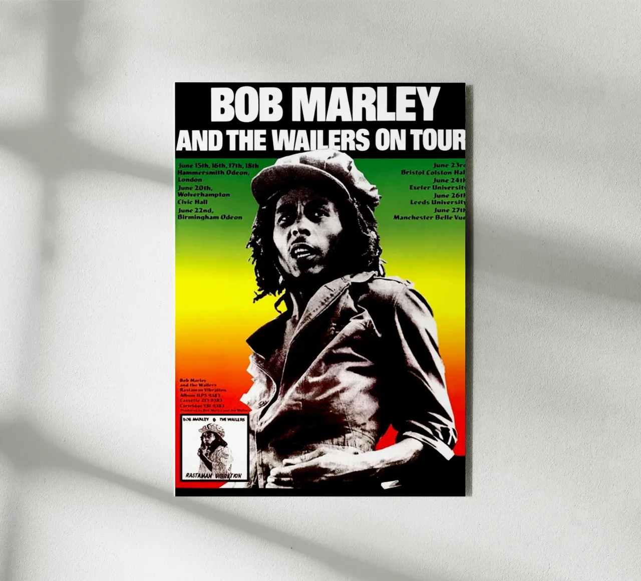 Bob Marley e i Wailers in tournée alluminio dibond da eliouxence