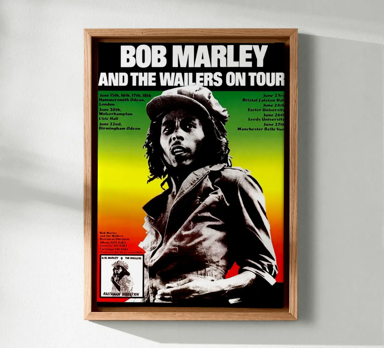 Bob Marley e i Wailers in tournée tela con Cornice a cassetta da eliouxence
