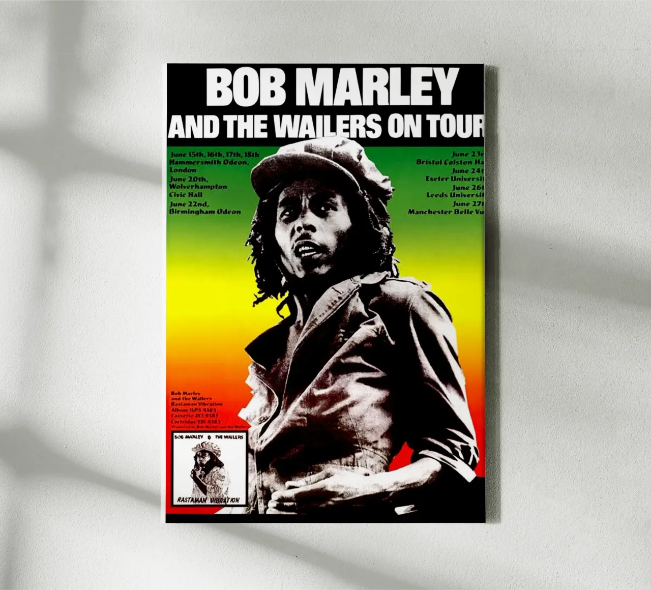 Bob Marley e i Wailers in tournée tela con Cornice a cassetta da eliouxence