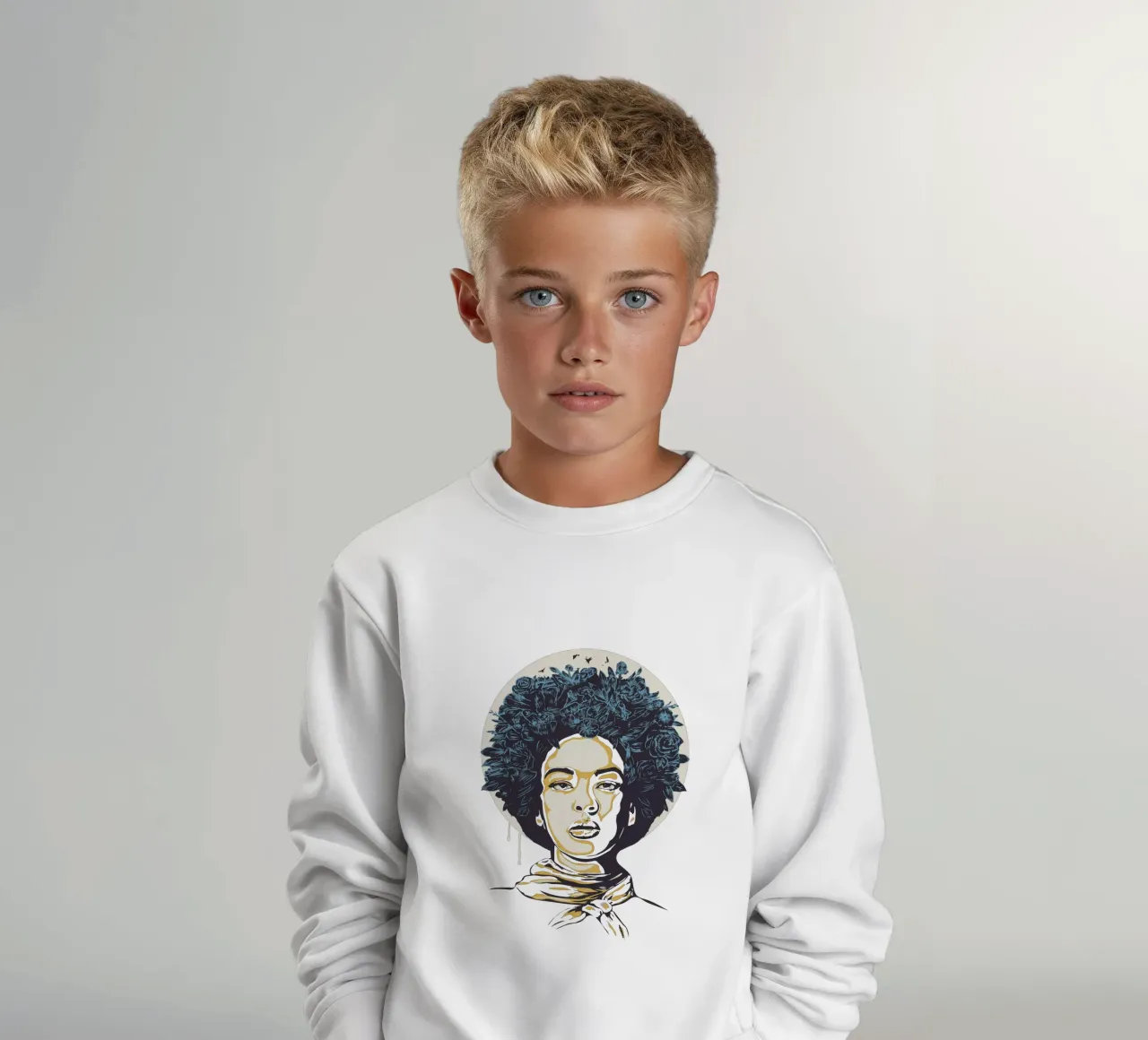 Flower Power II kinder sweatshirt van Balazs Solti