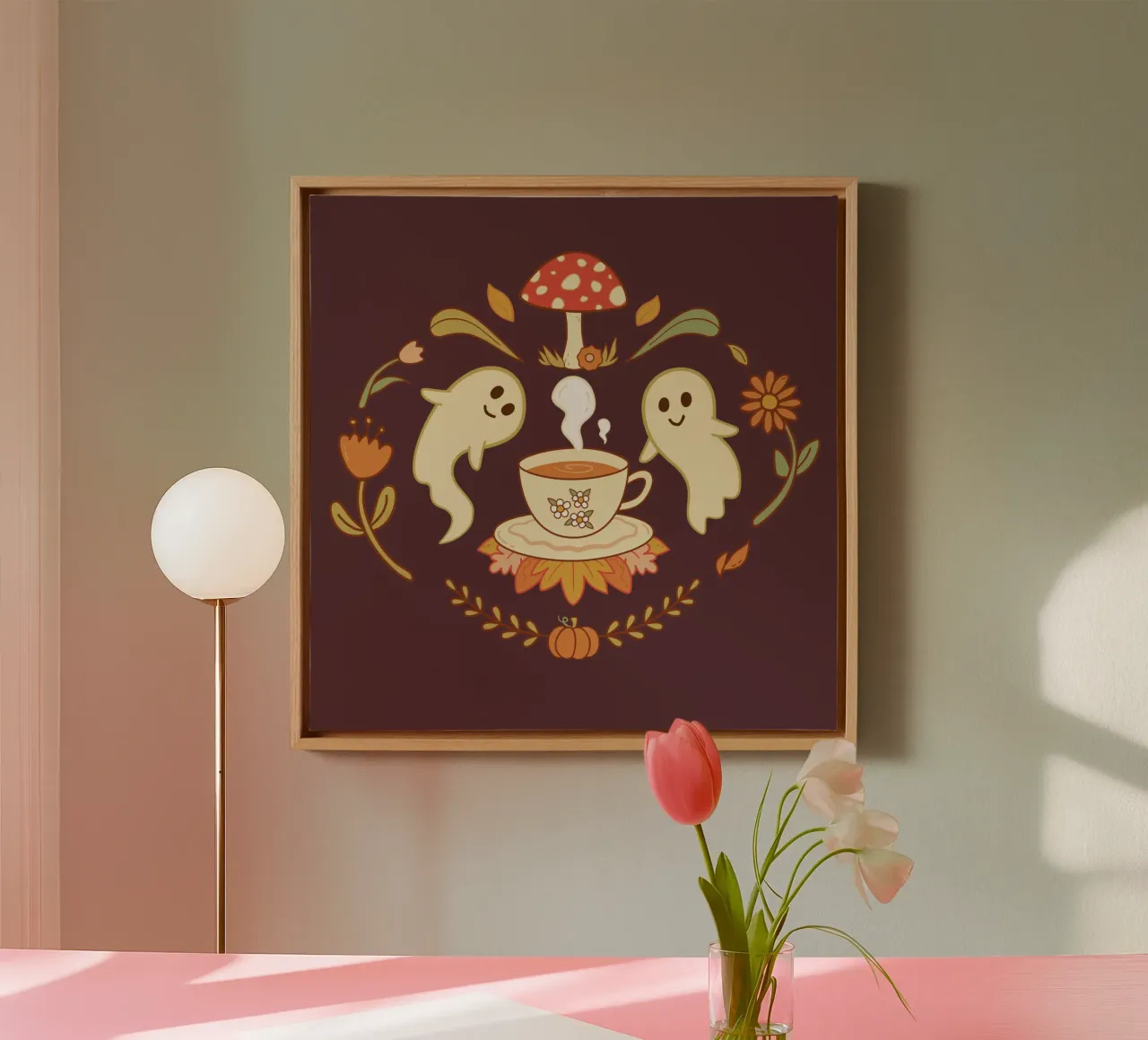 Spooky Tea Time canvas by klossisch