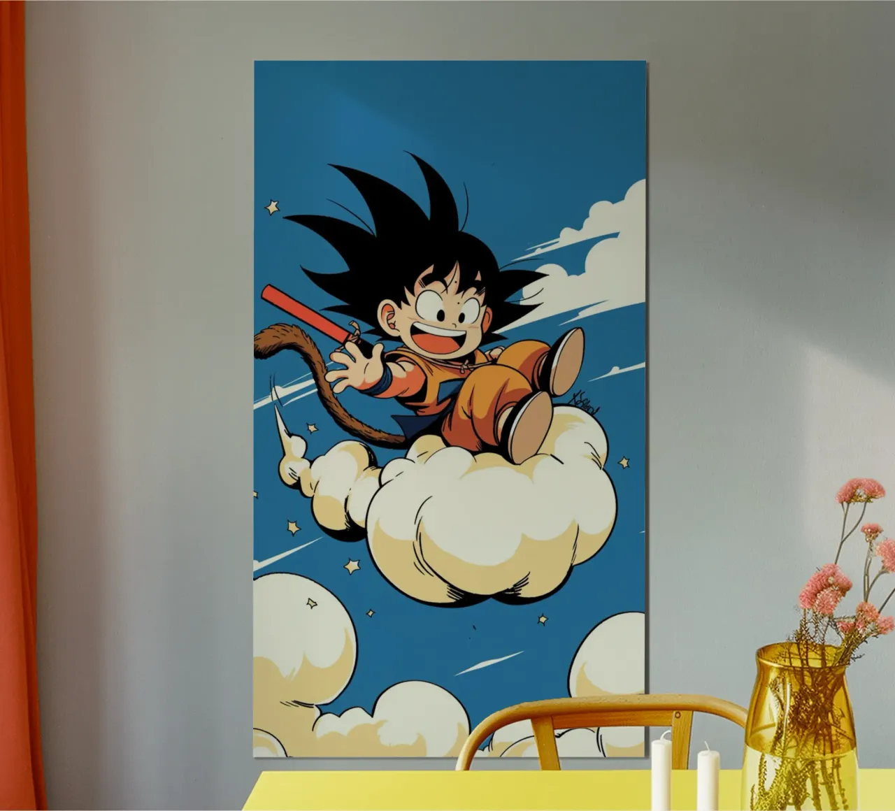 Ragazzo super carino - Dragon Ball Z poster con telaio in legno da sophielouise.designs