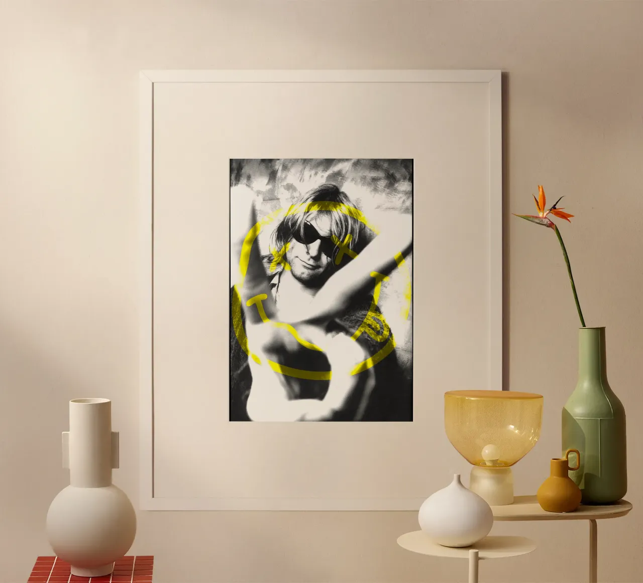 Silhouette in stile Kurt Cobain poster da itzmyui
