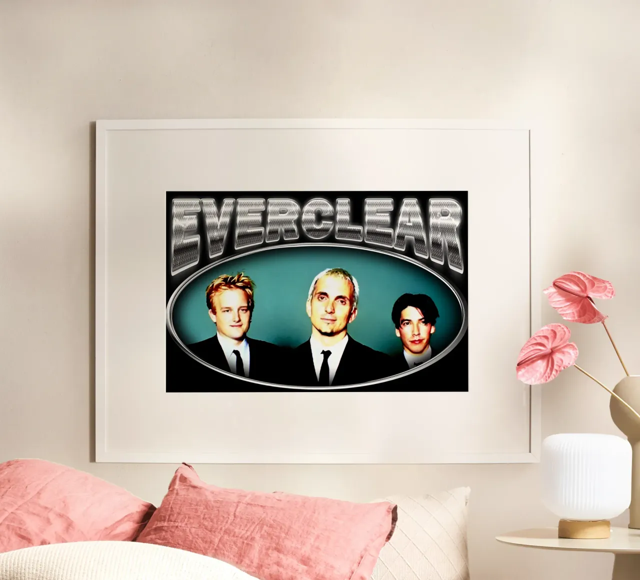 Everclear Grunge-Punk poster con telaio in alluminio da imstildreaming