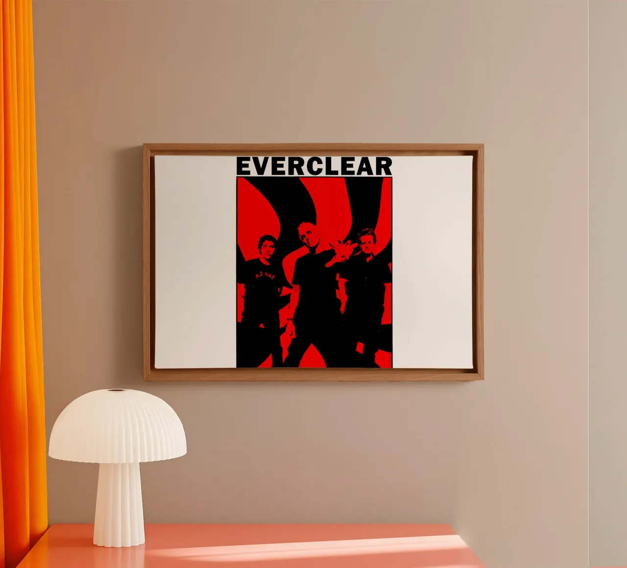 Banda rock vintage degli Everclear tela con Cornice a cassetta da imstildreaming