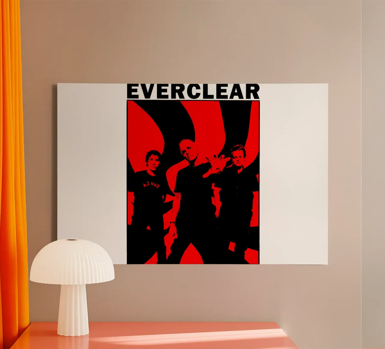 Banda rock vintage degli Everclear tela con Cornice a cassetta da imstildreaming
