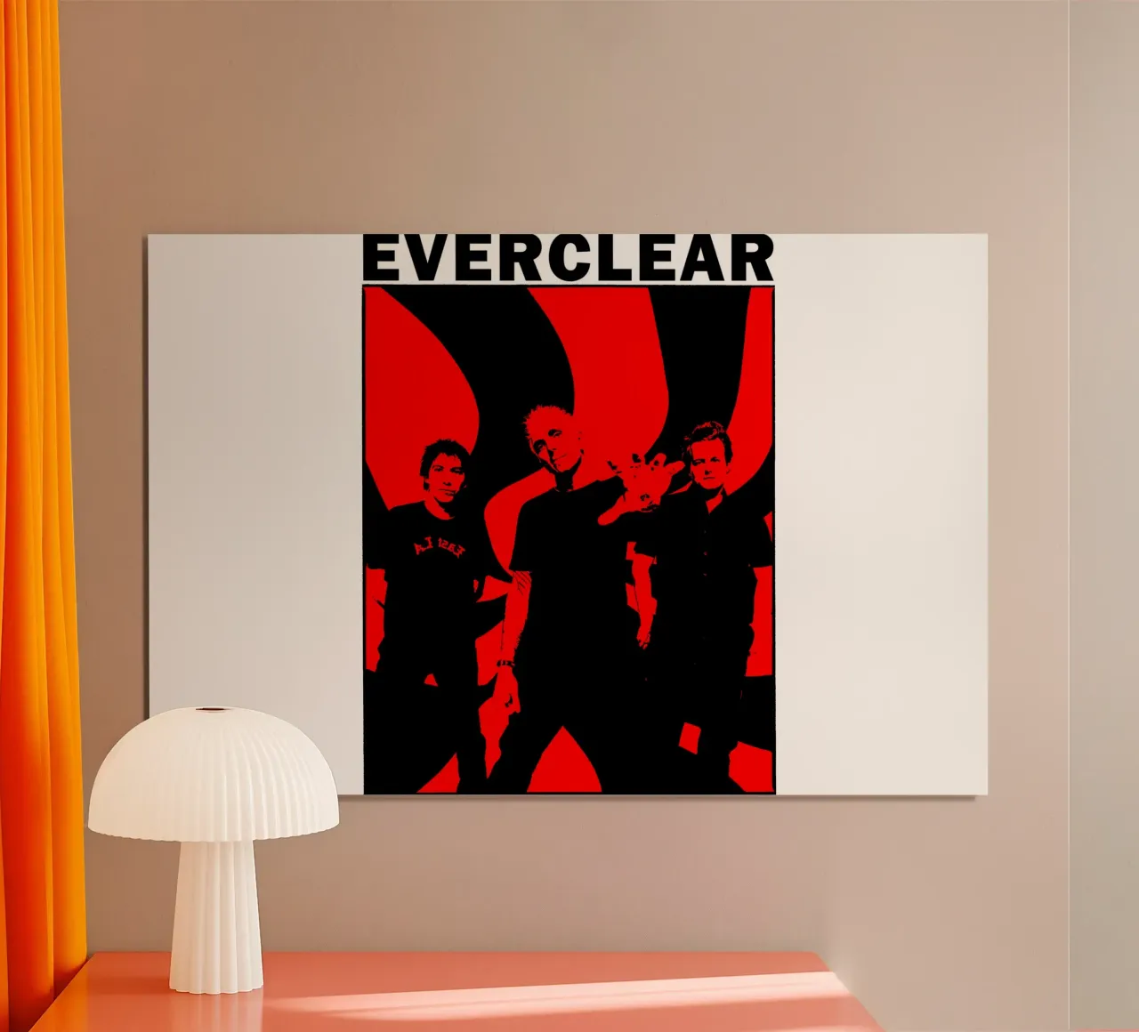 Banda rock vintage degli Everclear poster con telaio in alluminio da imstildreaming