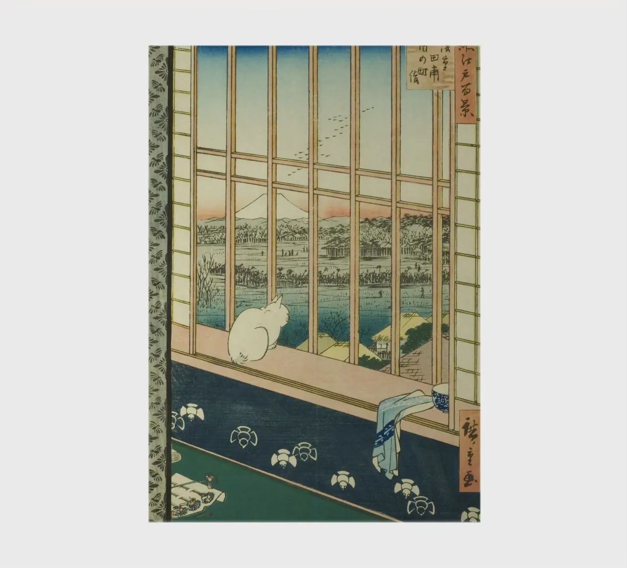 cat in the window notebook by vintageshop
