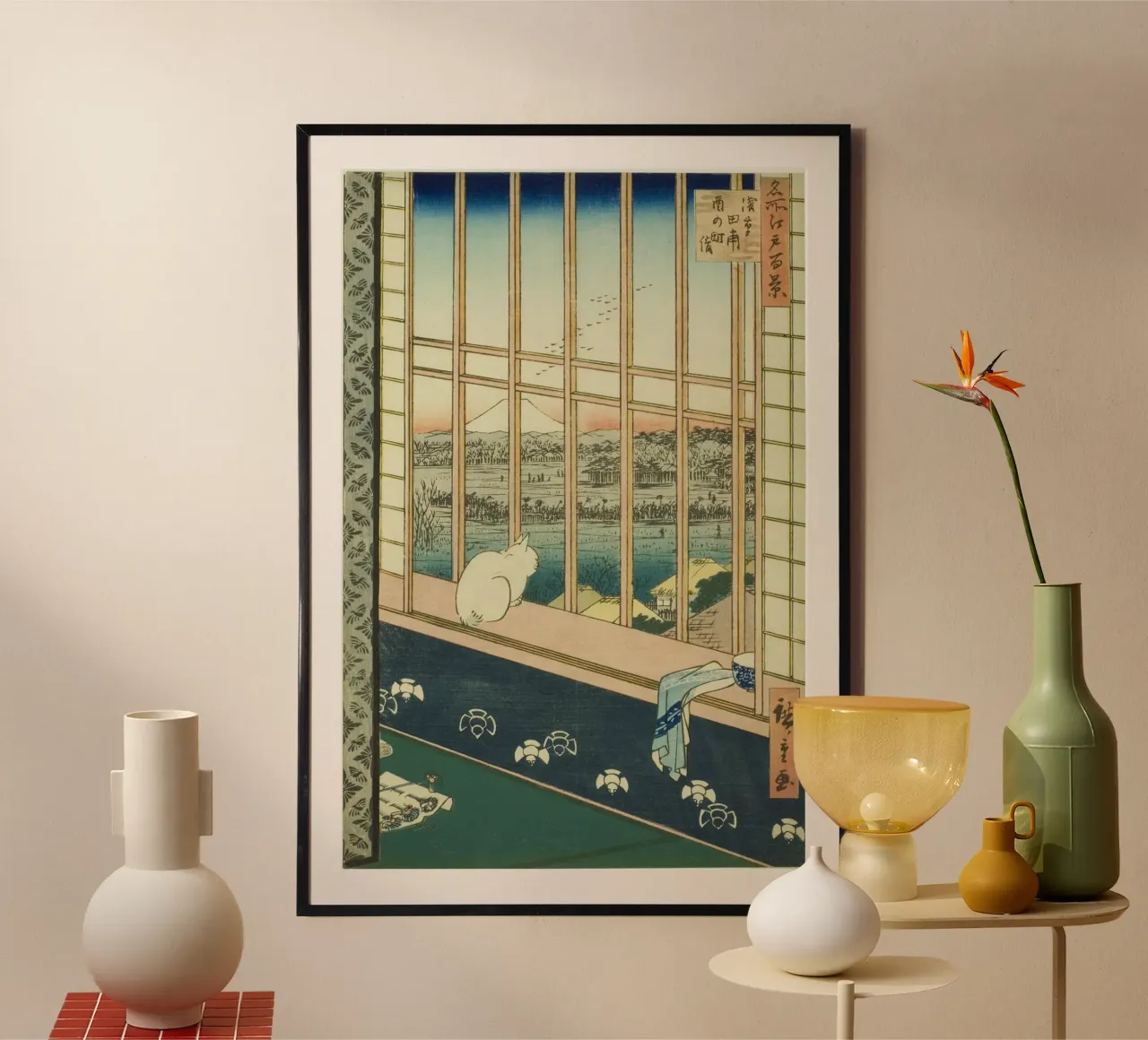 cat in the window Poster von vintageshop