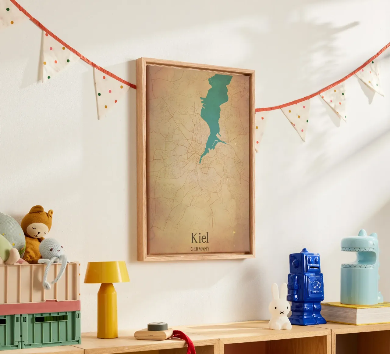 Kiel GERMANY tela con Cornice a cassetta da WorldPrint