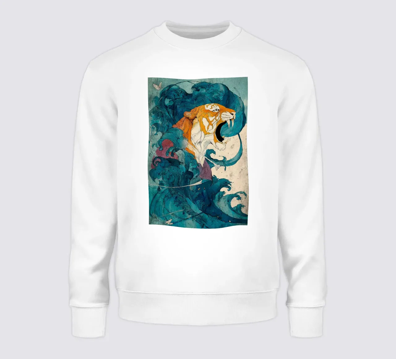 Tiger of the Rising Tide felpa da Qimstudio