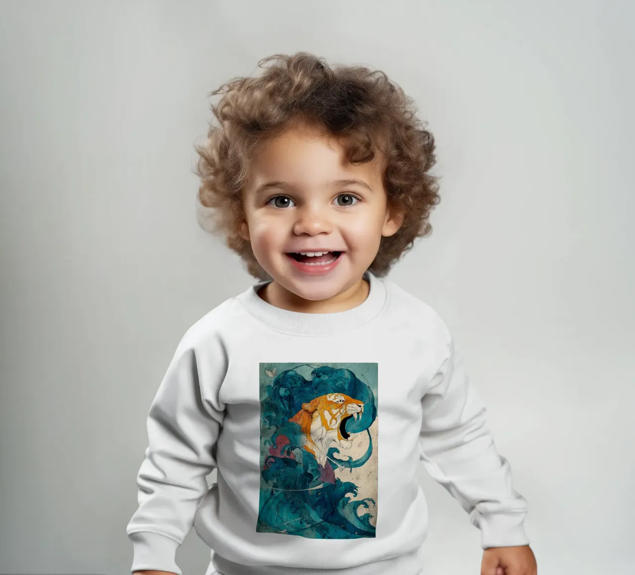 Tiger of the Rising Tide felpa neonato da Qimstudio
