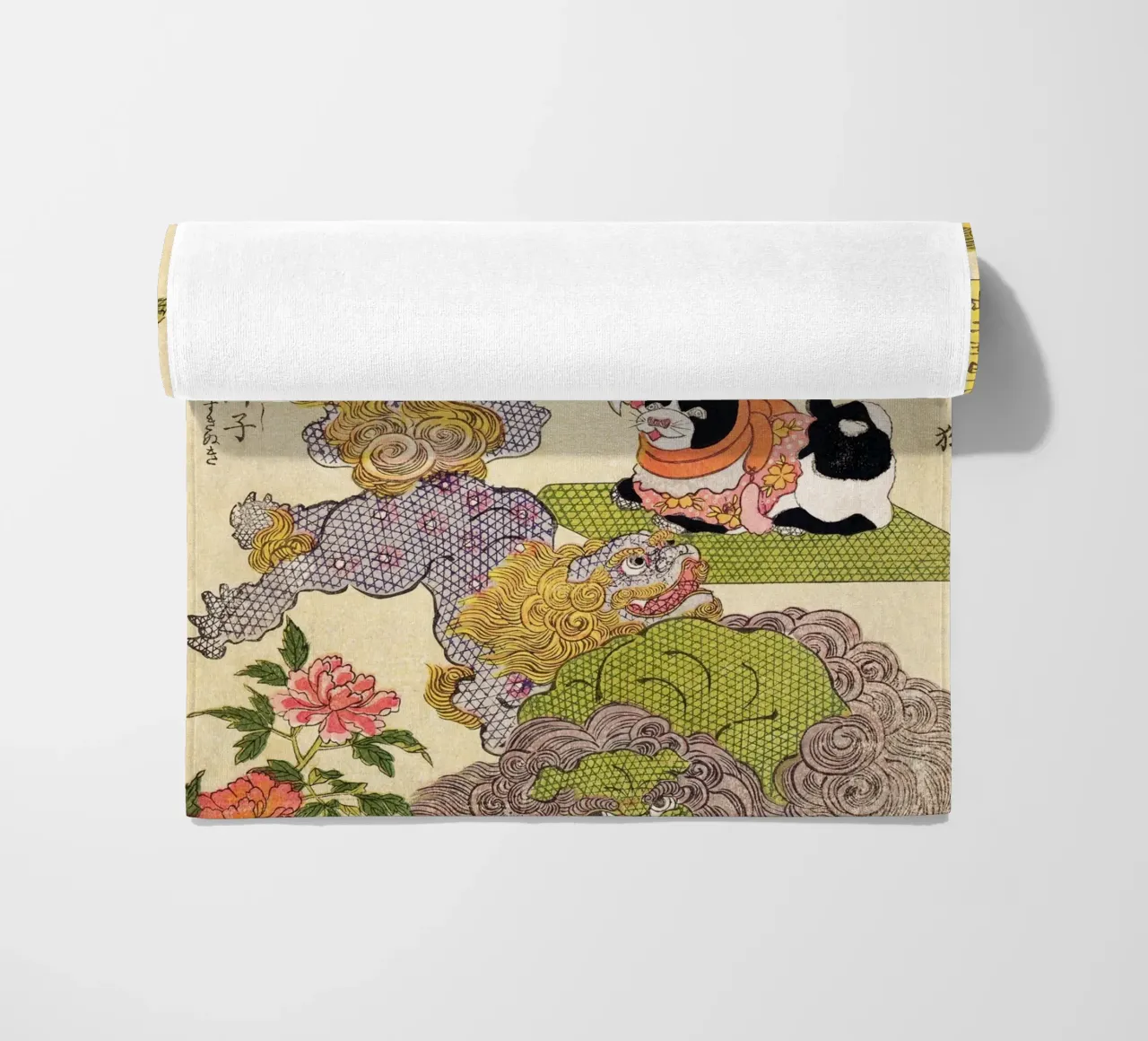 Oni, Peacock, Shishi, Cat and Insect telo mare da vintageshop