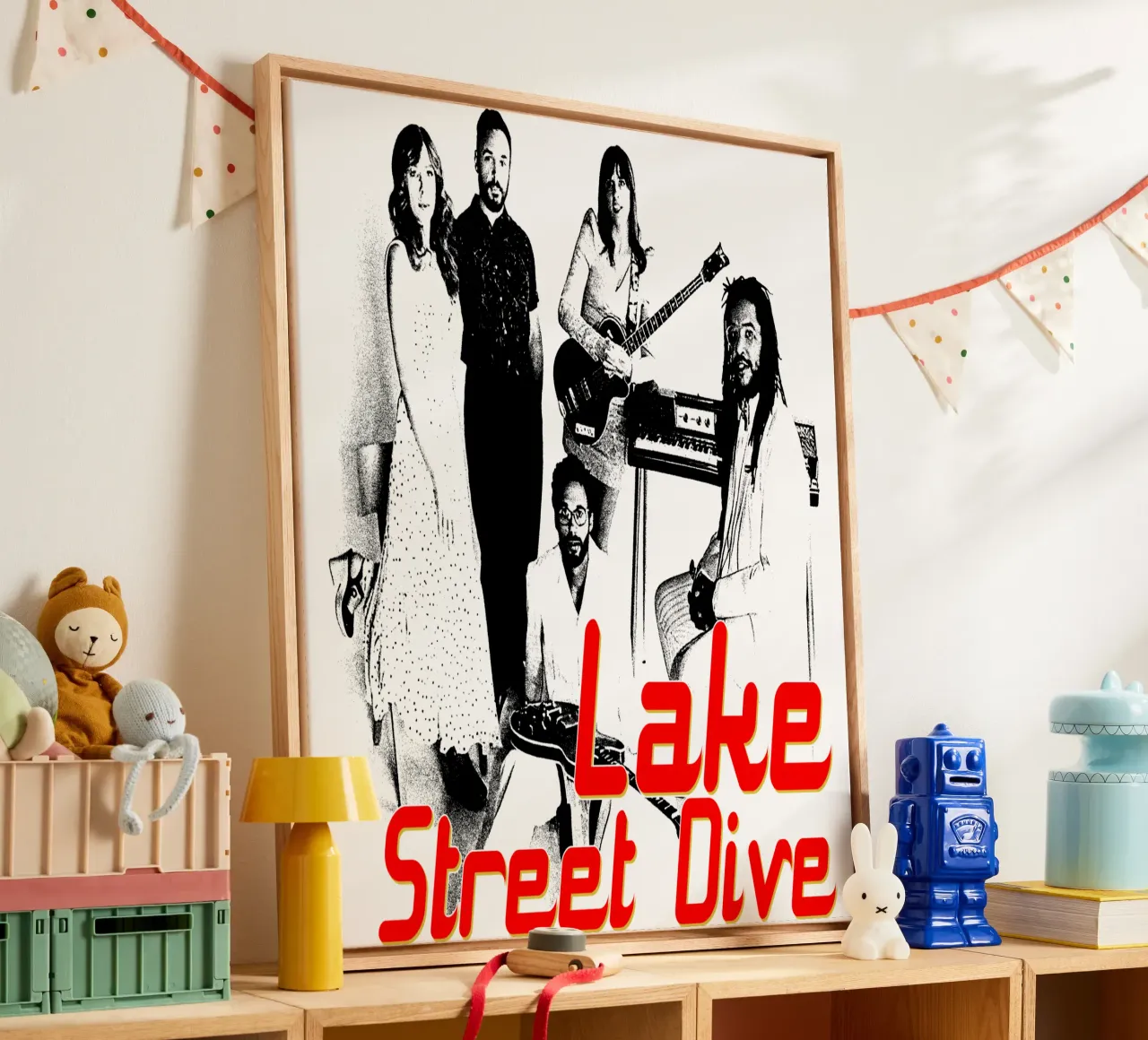 Silhouette Lago Street Dive Indle Pop tela con Cornice a cassetta da skurtow