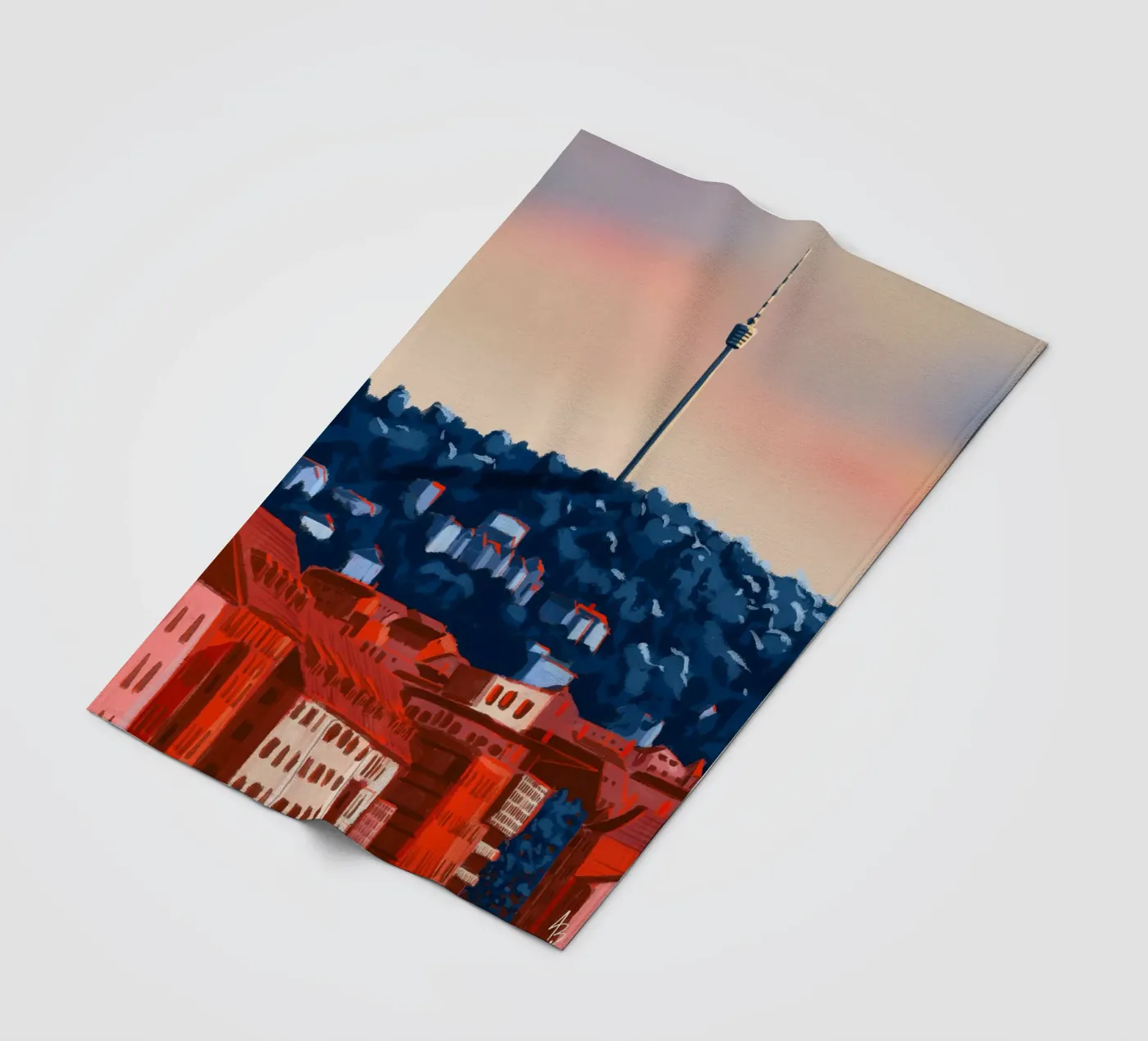 Stuttgart Fleecedecke von Anny Addams