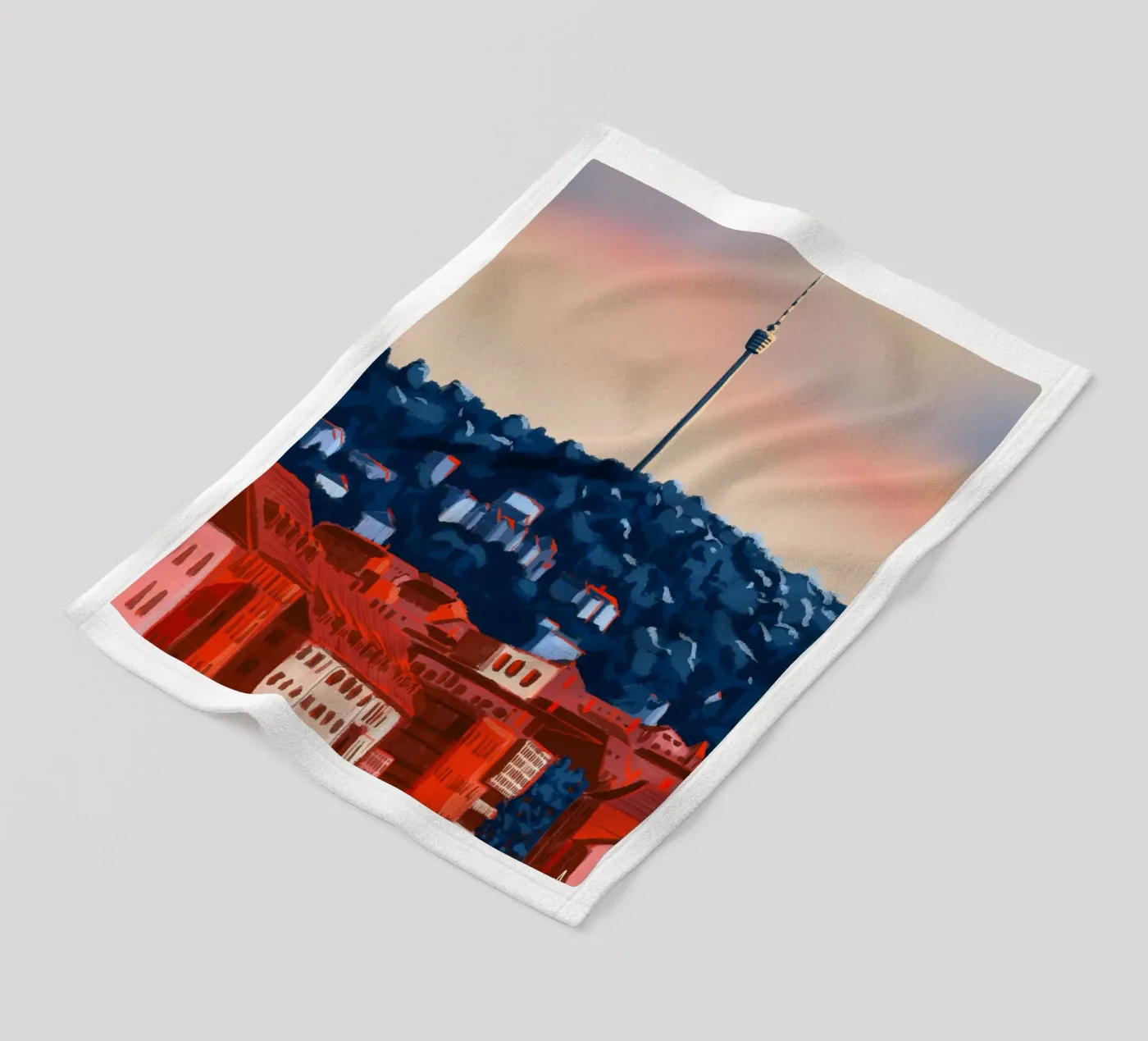 Stuttgart Fleecedecke von Anny Addams