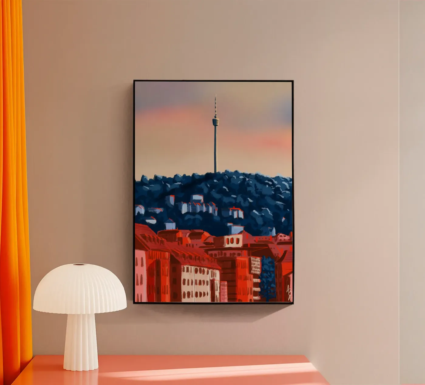 Stuttgart acrylic glass by Anny Addams