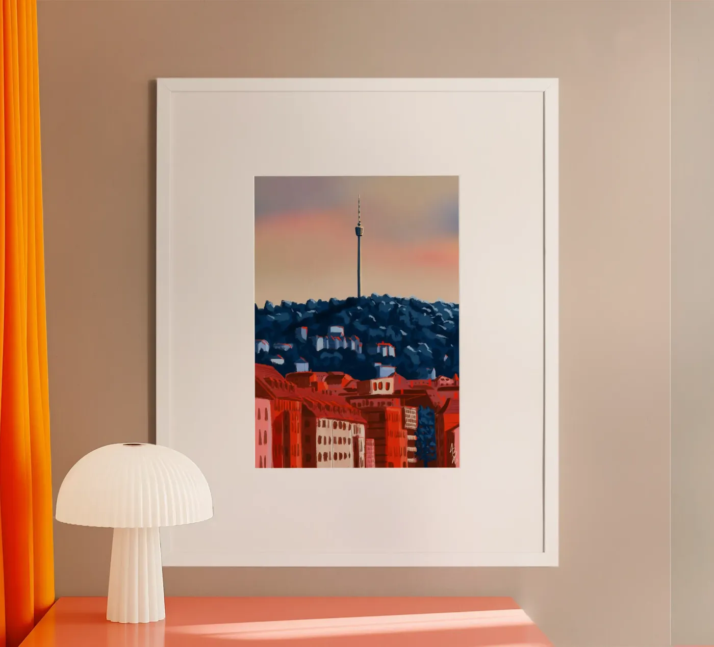 Stuttgart poster van Anny Addams