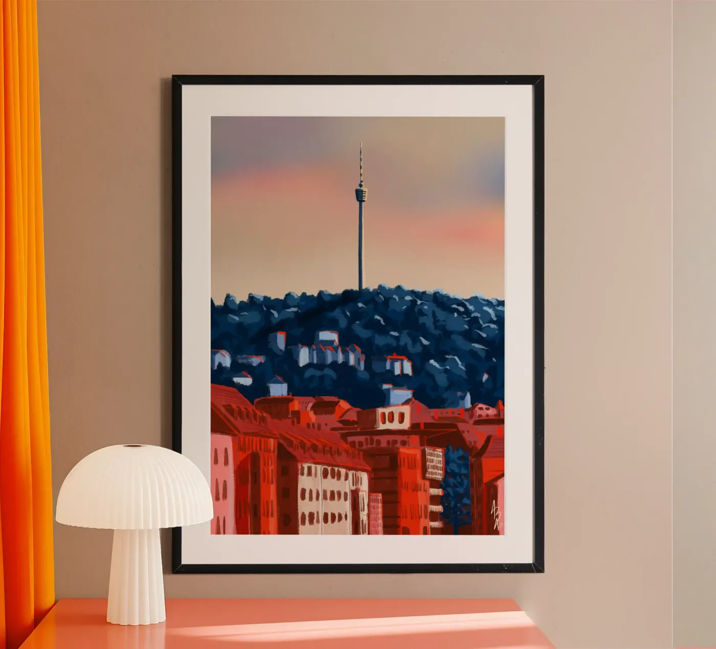 Stuttgart poster van Anny Addams