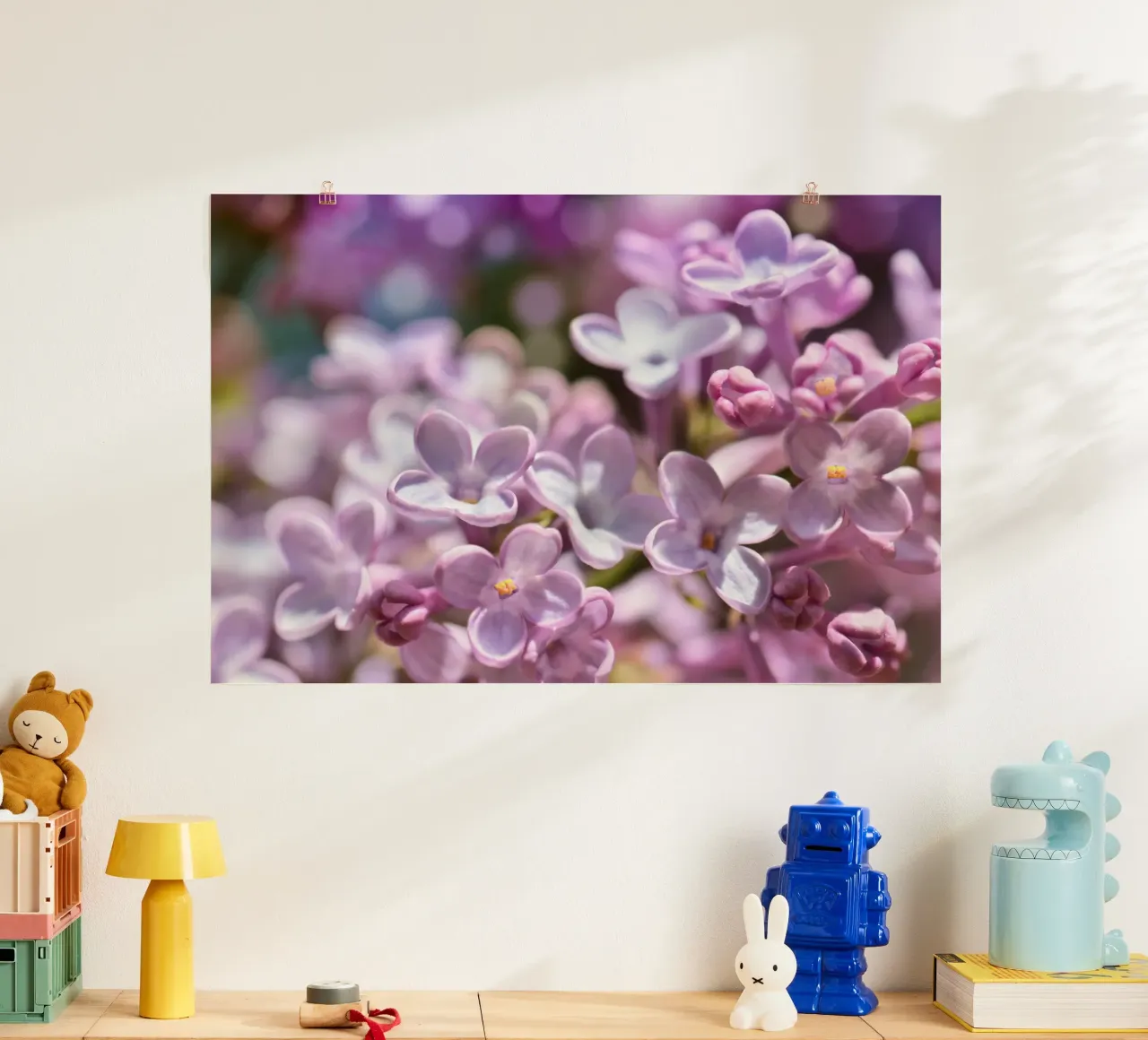 Lilla poster con telaio in alluminio da Atteloi