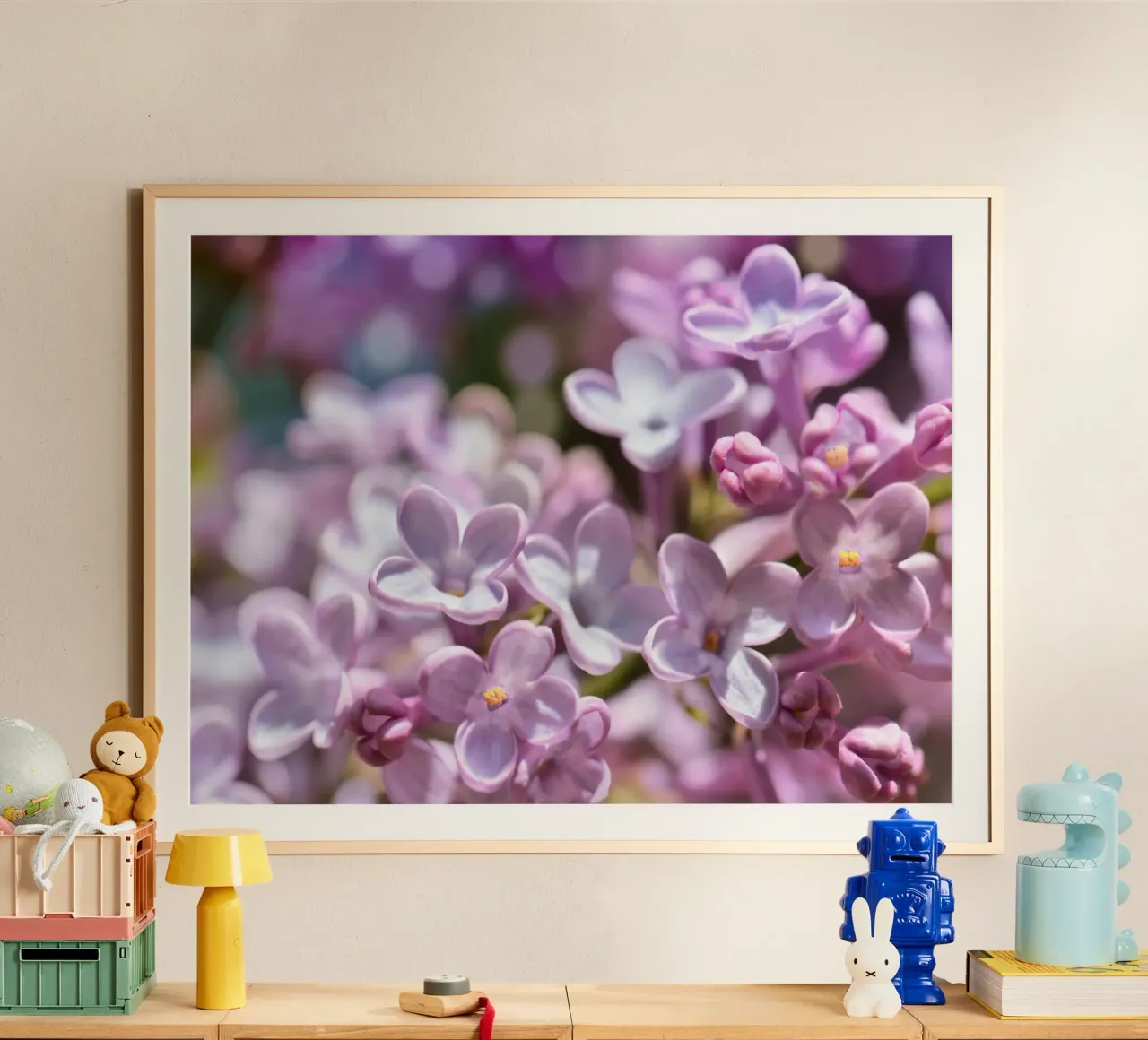 Lilla poster con telaio in alluminio da Atteloi