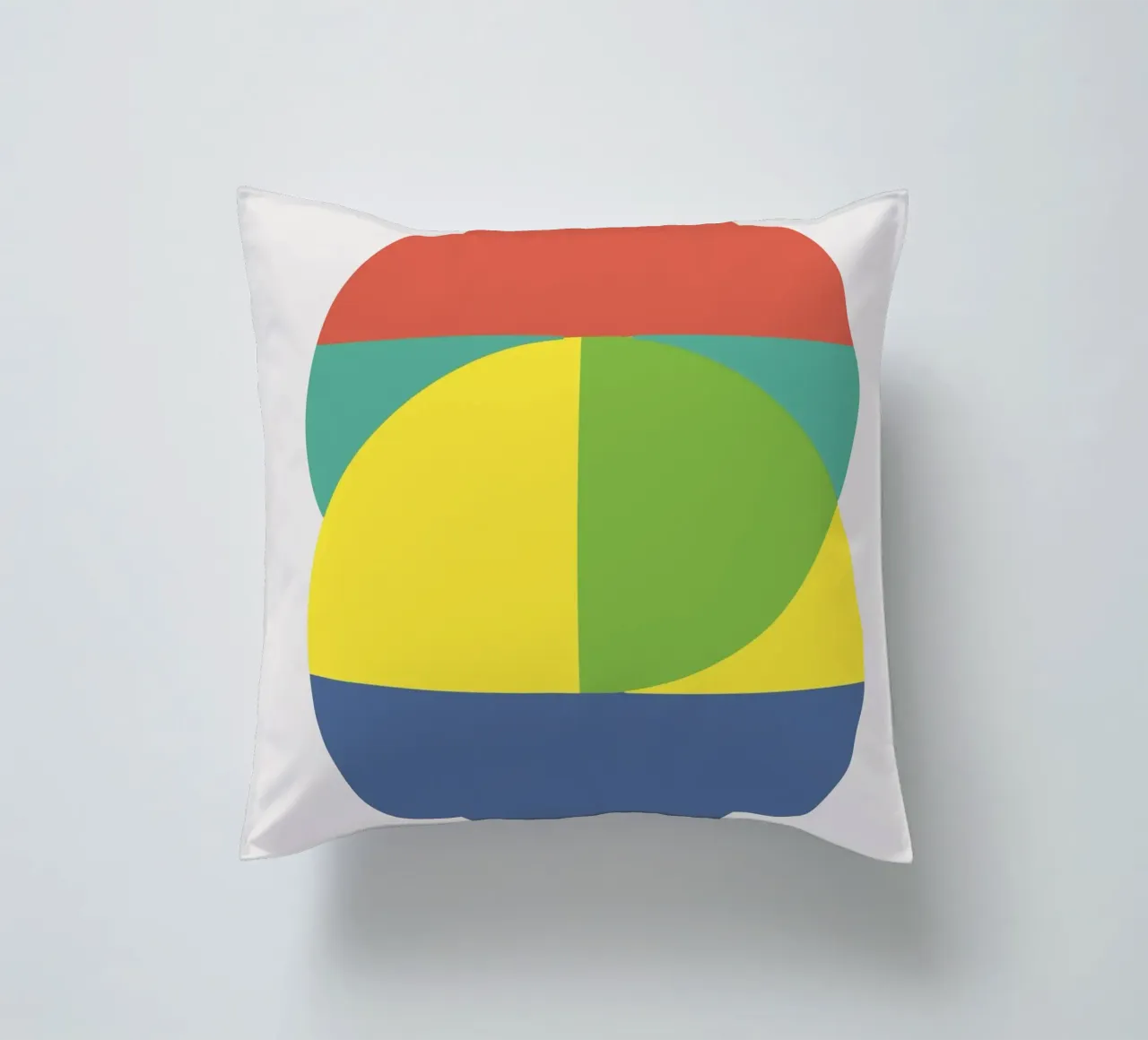 Tri color geometry cuscino da Little Dean