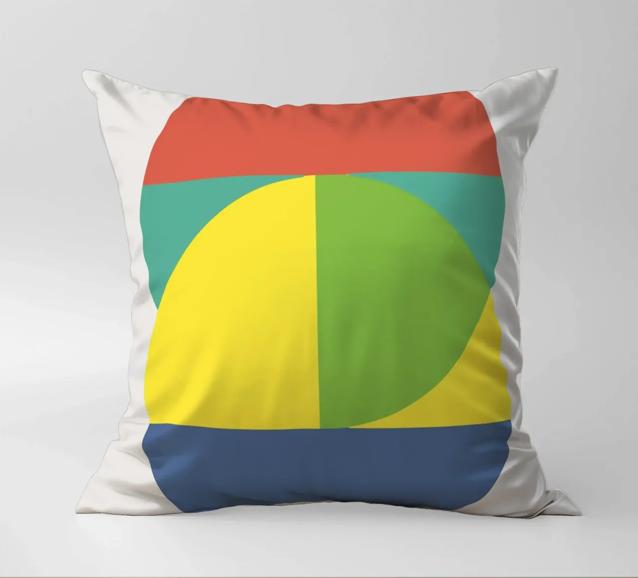 Tri color geometry cuscino da Little Dean
