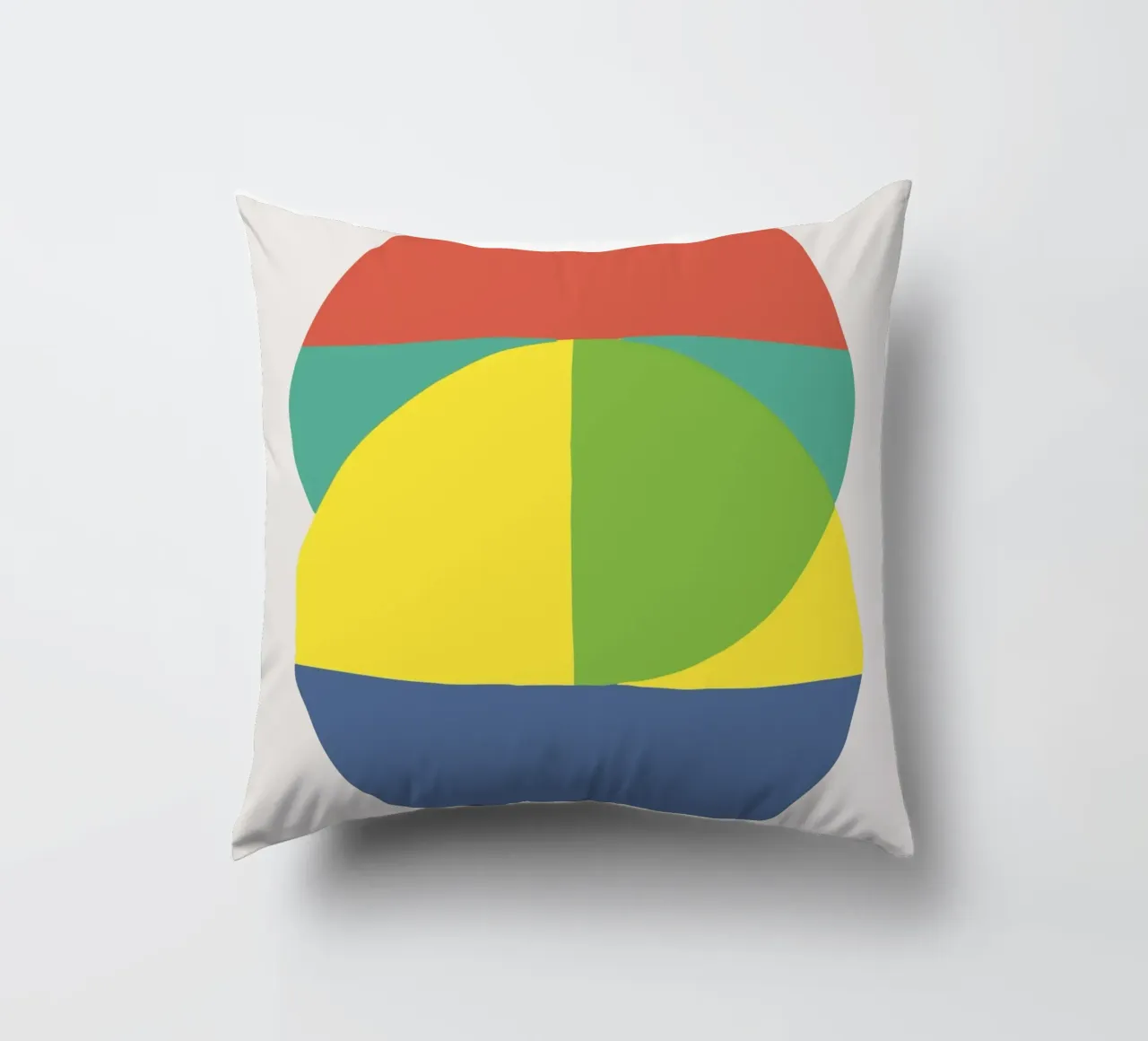 Tri color geometry cuscino da Little Dean