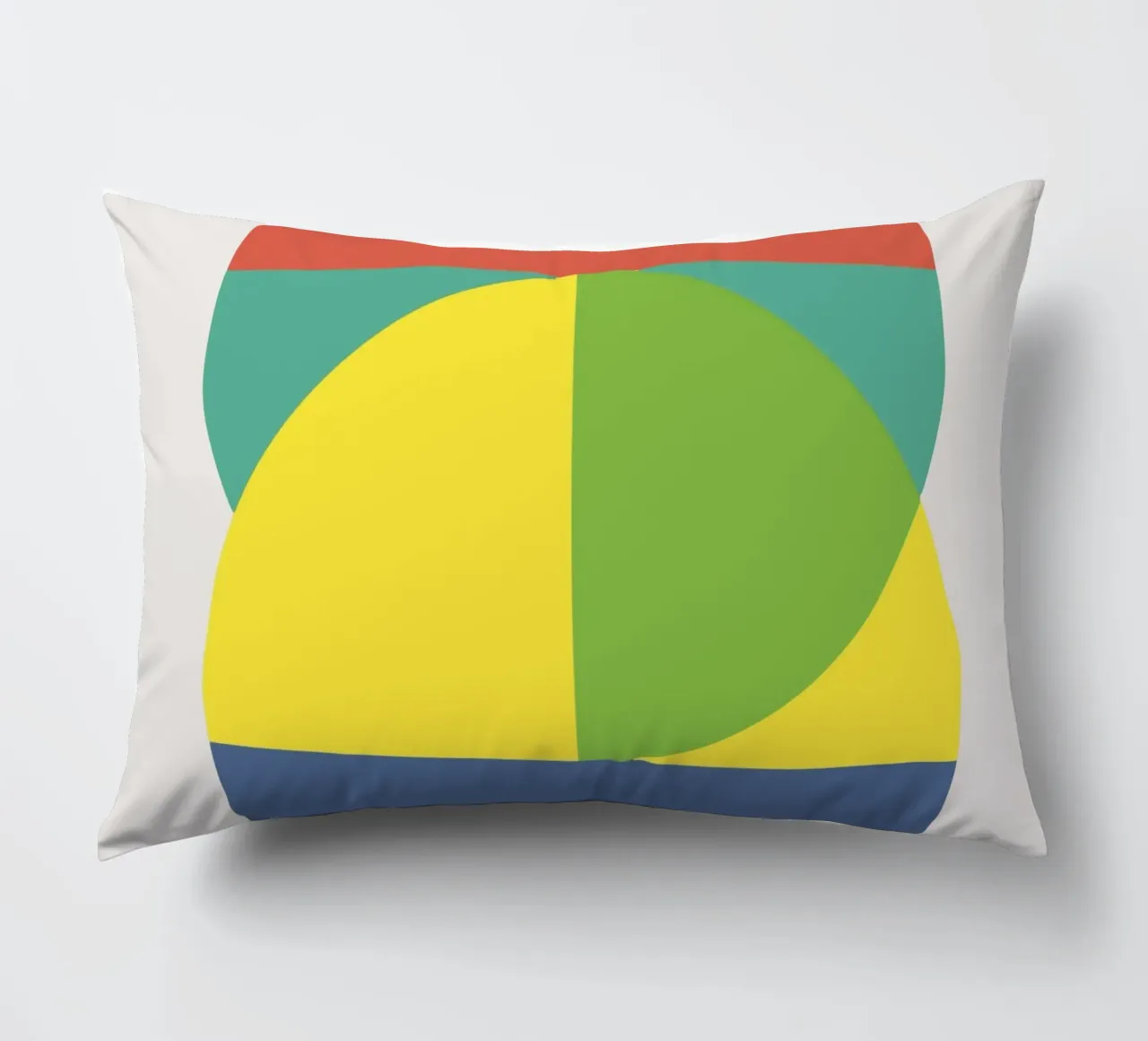 Tri color geometry cuscino da Little Dean