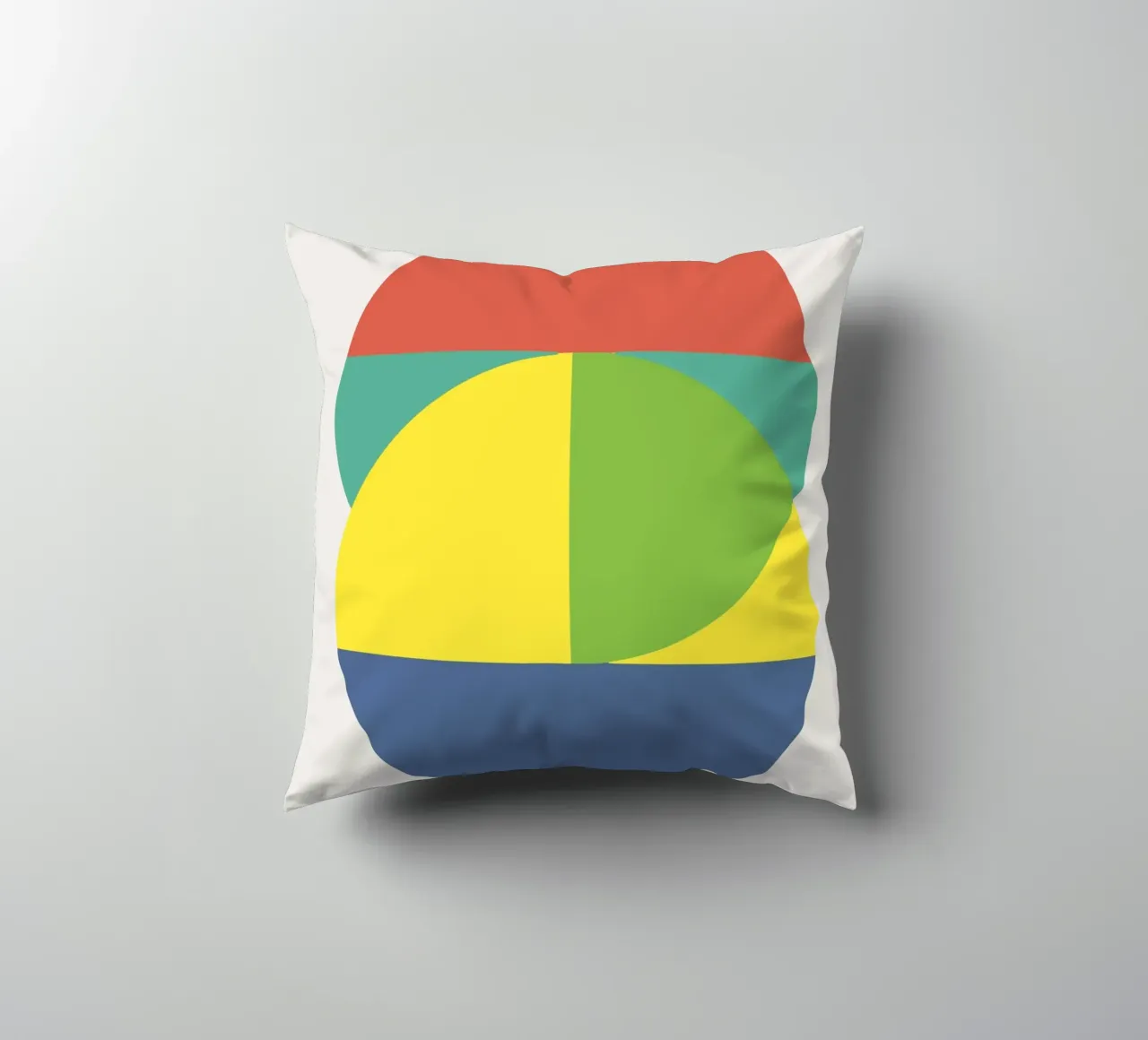 Tri color geometry cuscino da Little Dean