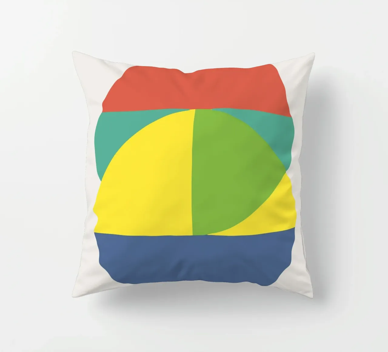 Tri color geometry cuscino da Little Dean