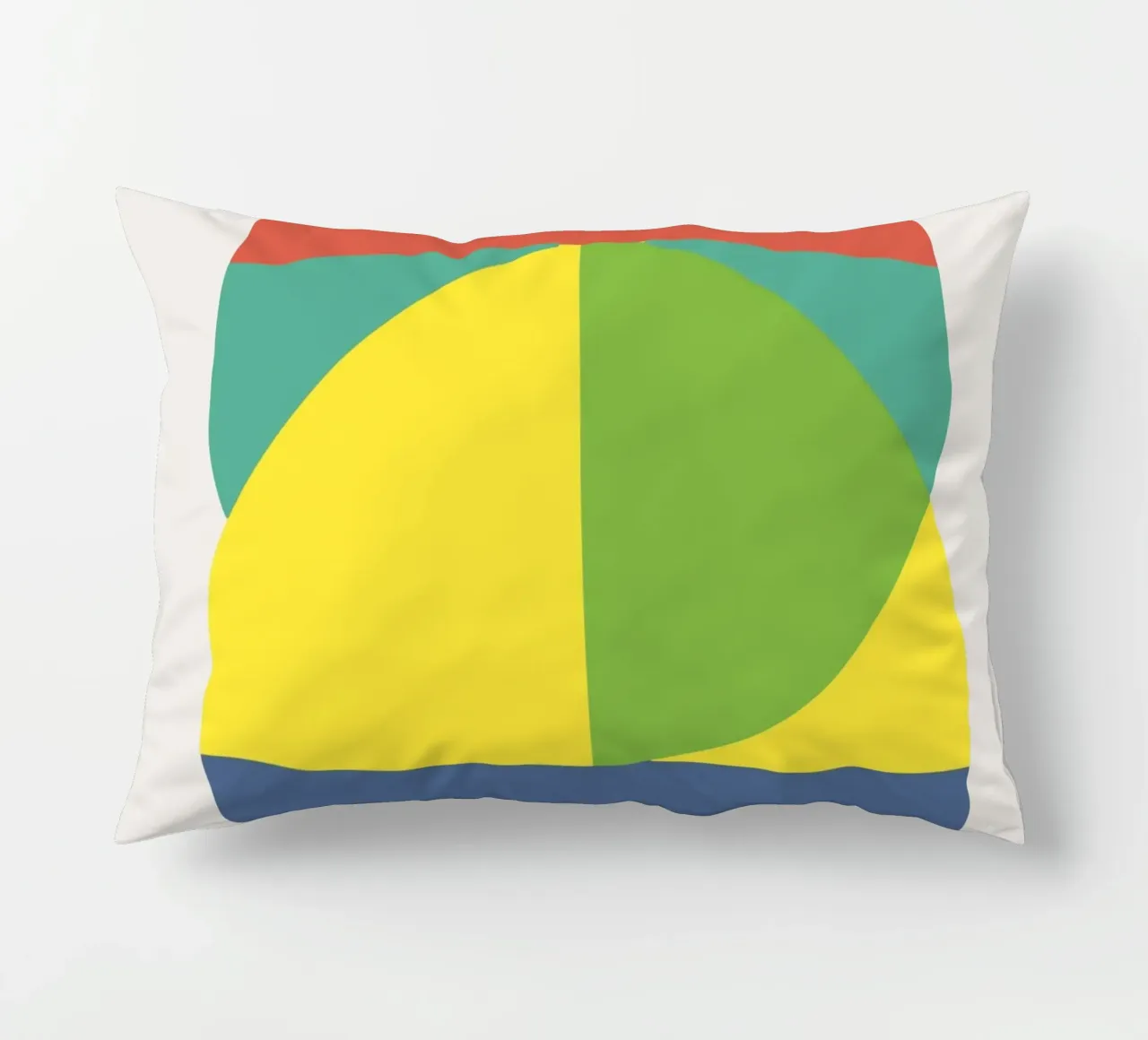 Tri color geometry cuscino da Little Dean