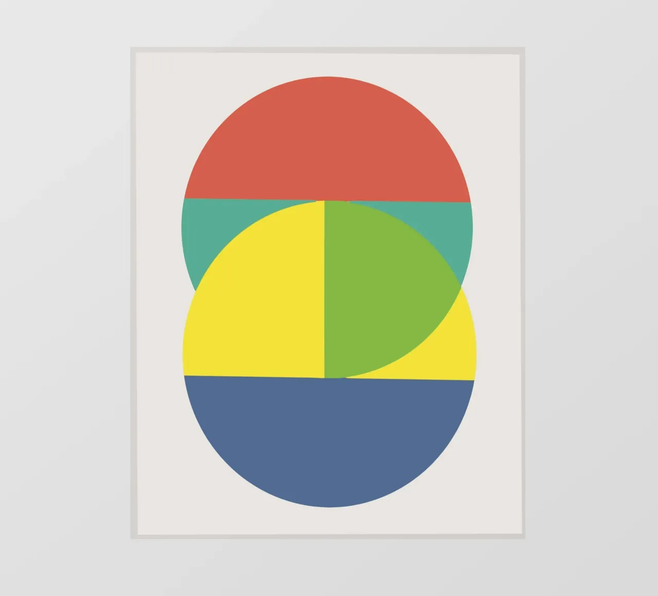 Tri color geometry telo in pvc da Little Dean