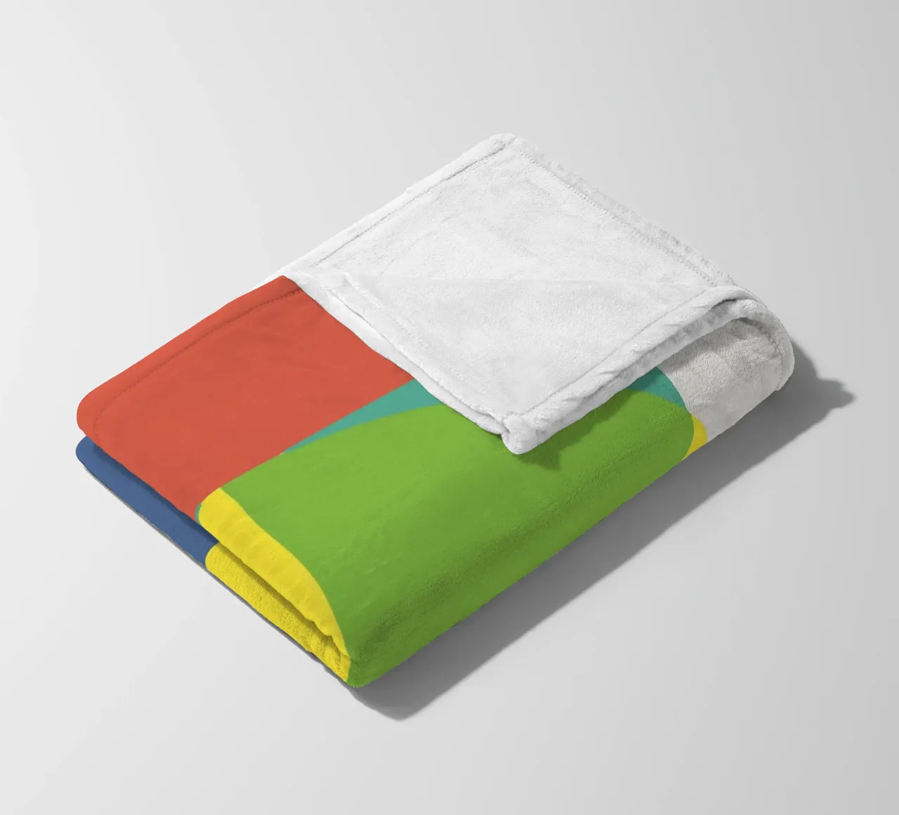 Tri color geometry coperta in pile da Little Dean