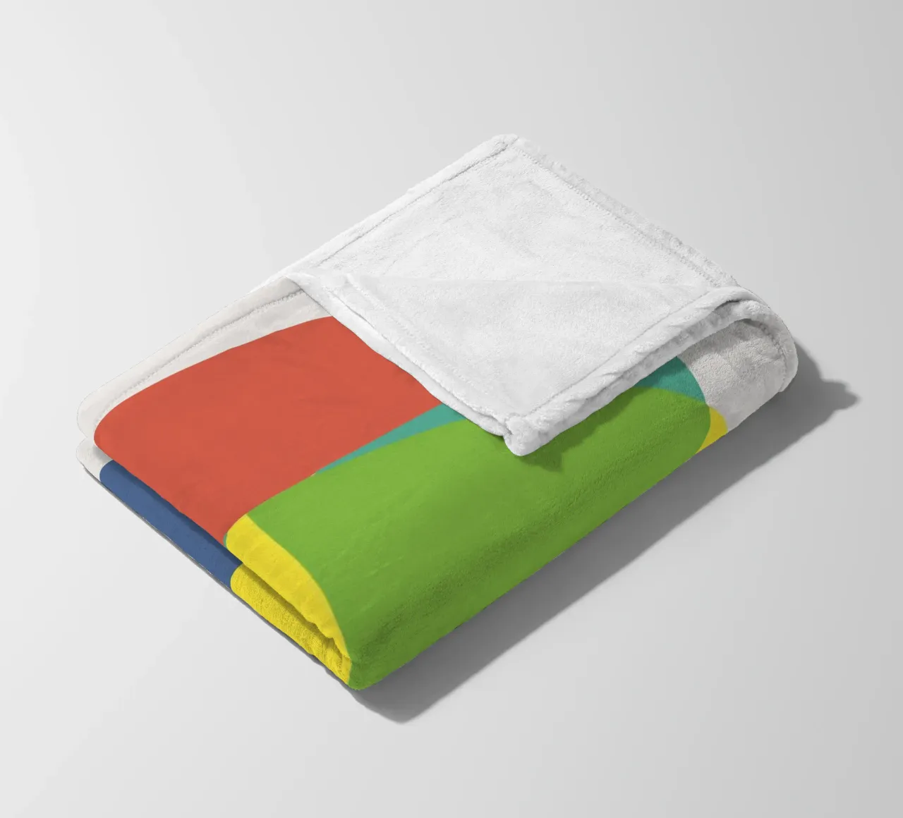 Tri color geometry coperta in pile da Little Dean