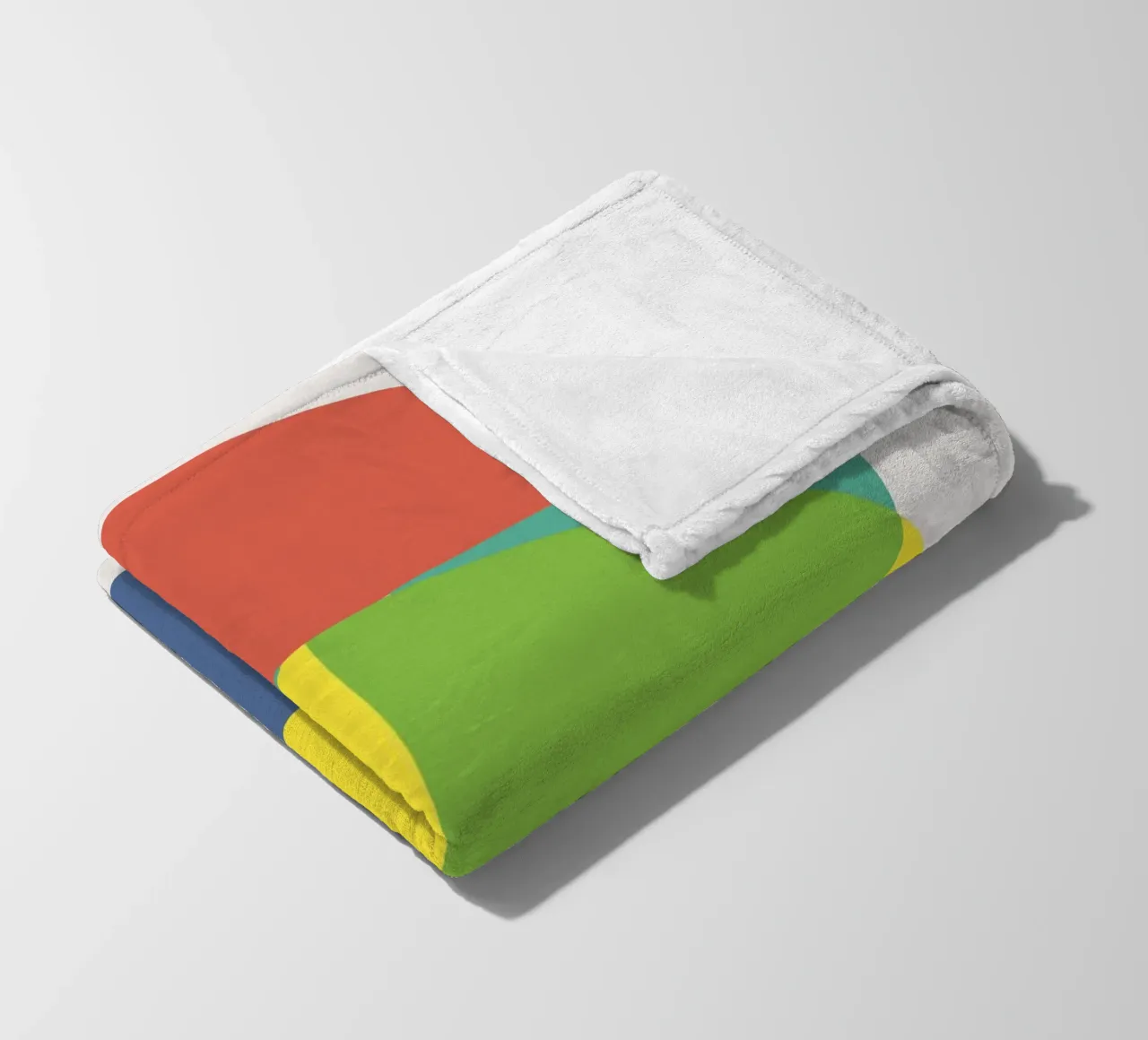 Tri color geometry coperta in pile da Little Dean