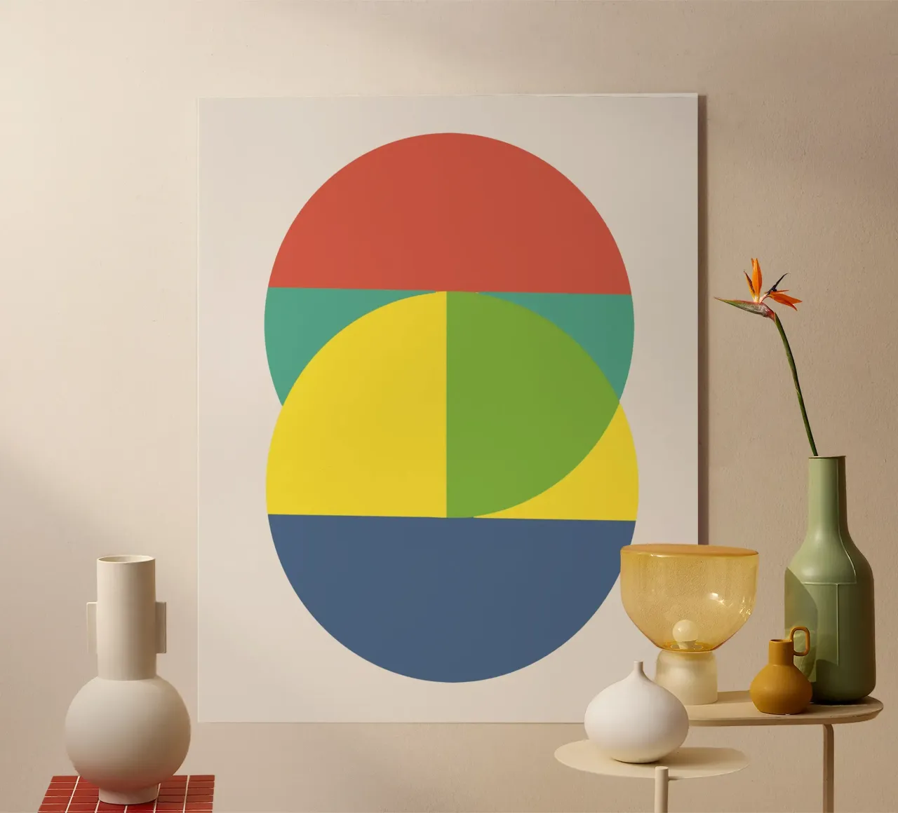 Tri color geometry plexiglass da Little Dean