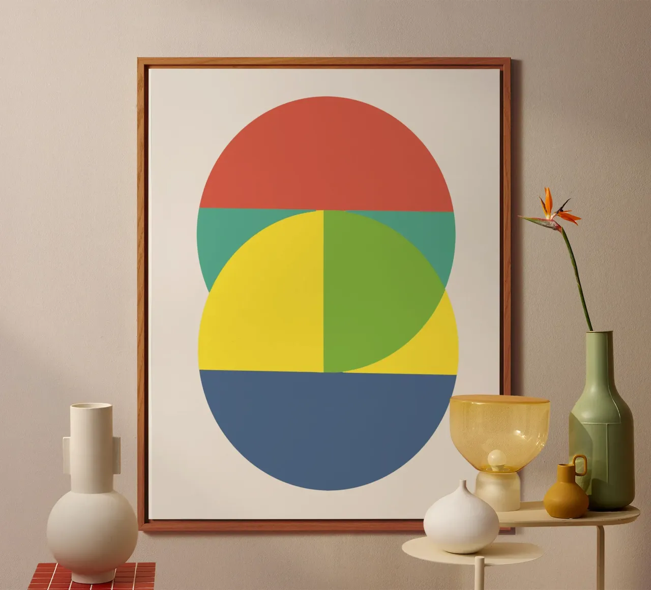 Tri color geometry alluminio dibond da Little Dean