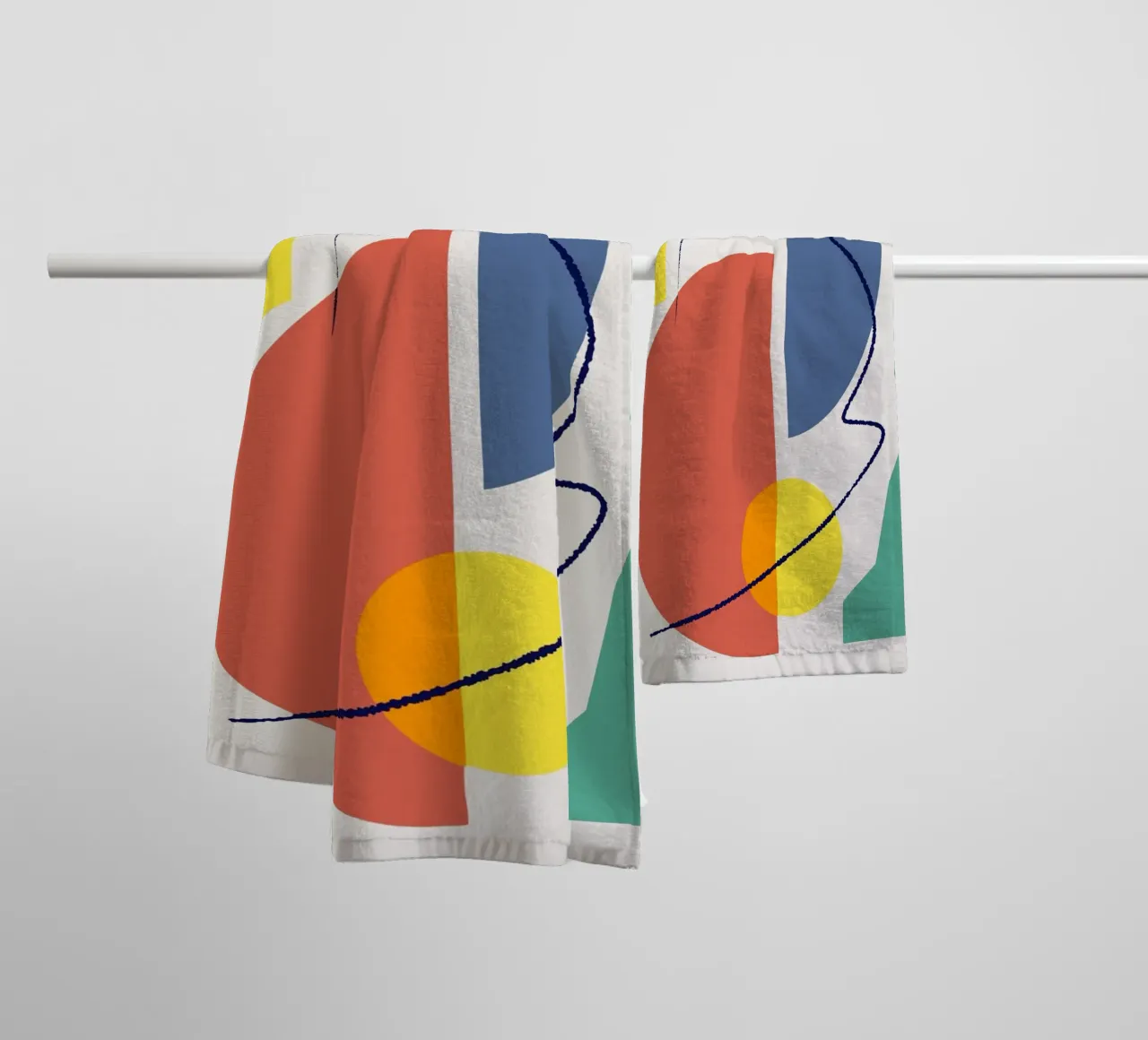 Purè tricolore 16 asciugamano da bagno da Little Dean