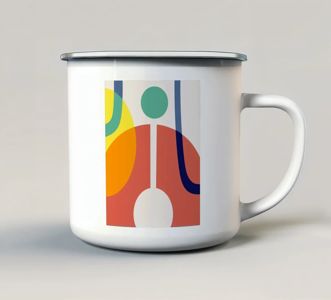 Purè tricolore 18 tazza in smalto da Little Dean