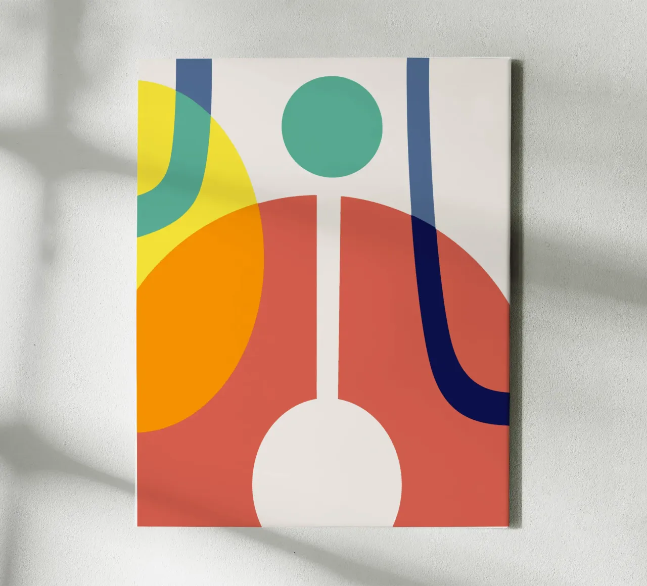 Tri color mash up 18 canvas with Floater frame by Little Dean