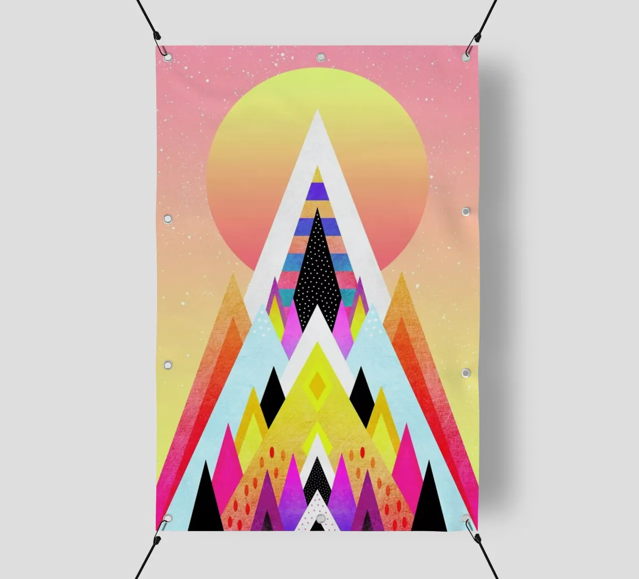 Bubblegum Mountain telo in pvc da Elisabeth Fredriksson