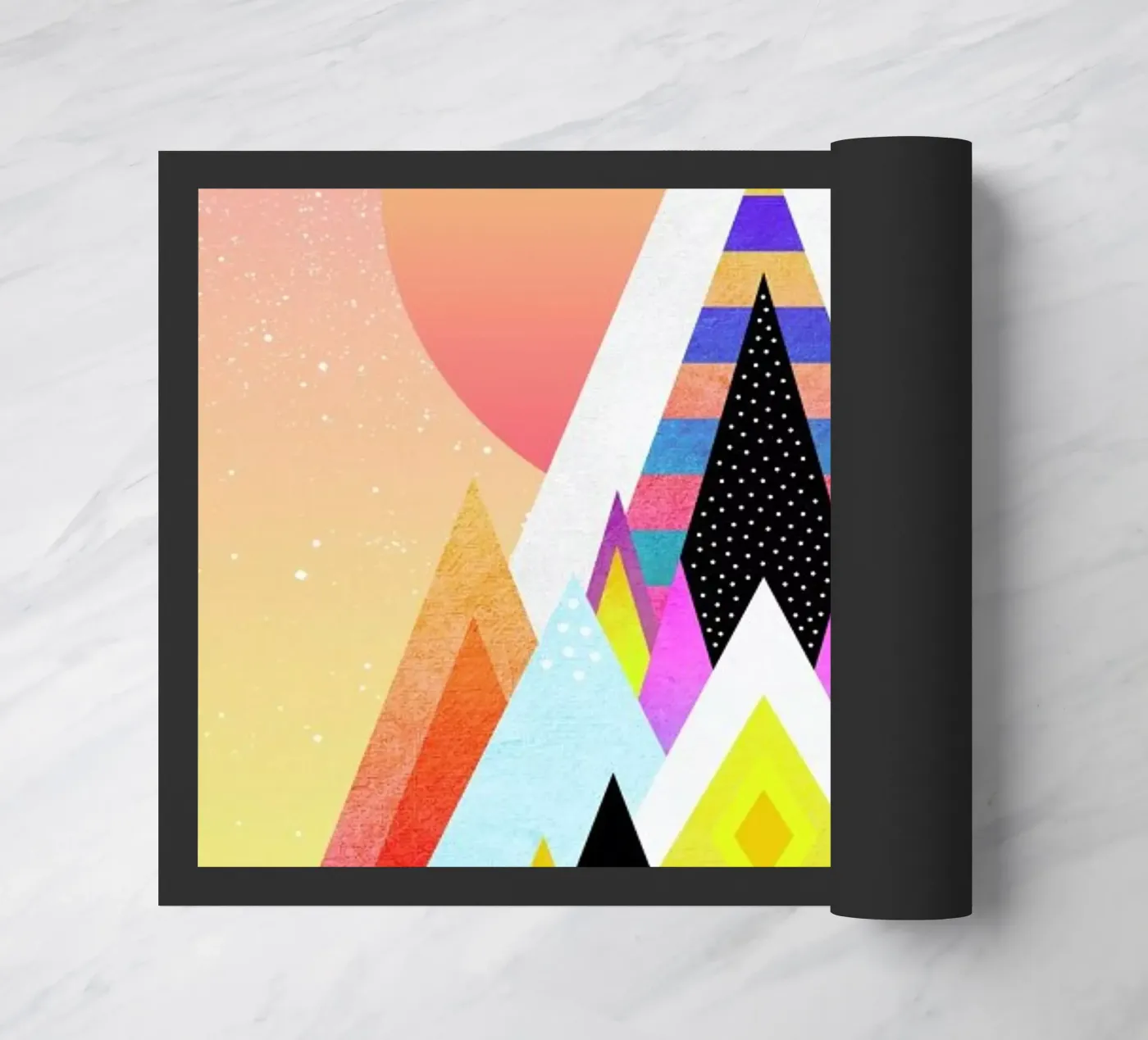 Bubblegum Mountain deurmat van Elisabeth Fredriksson