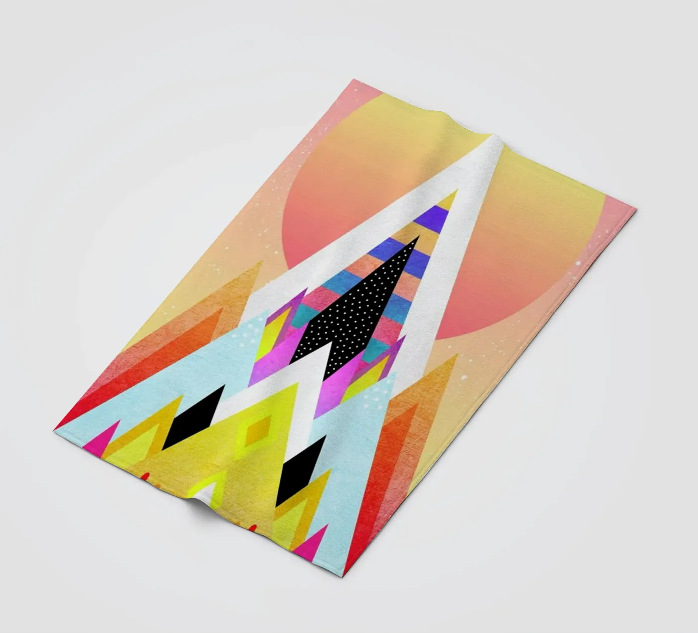 Bubblegum Mountain Fleecedecke von Elisabeth Fredriksson