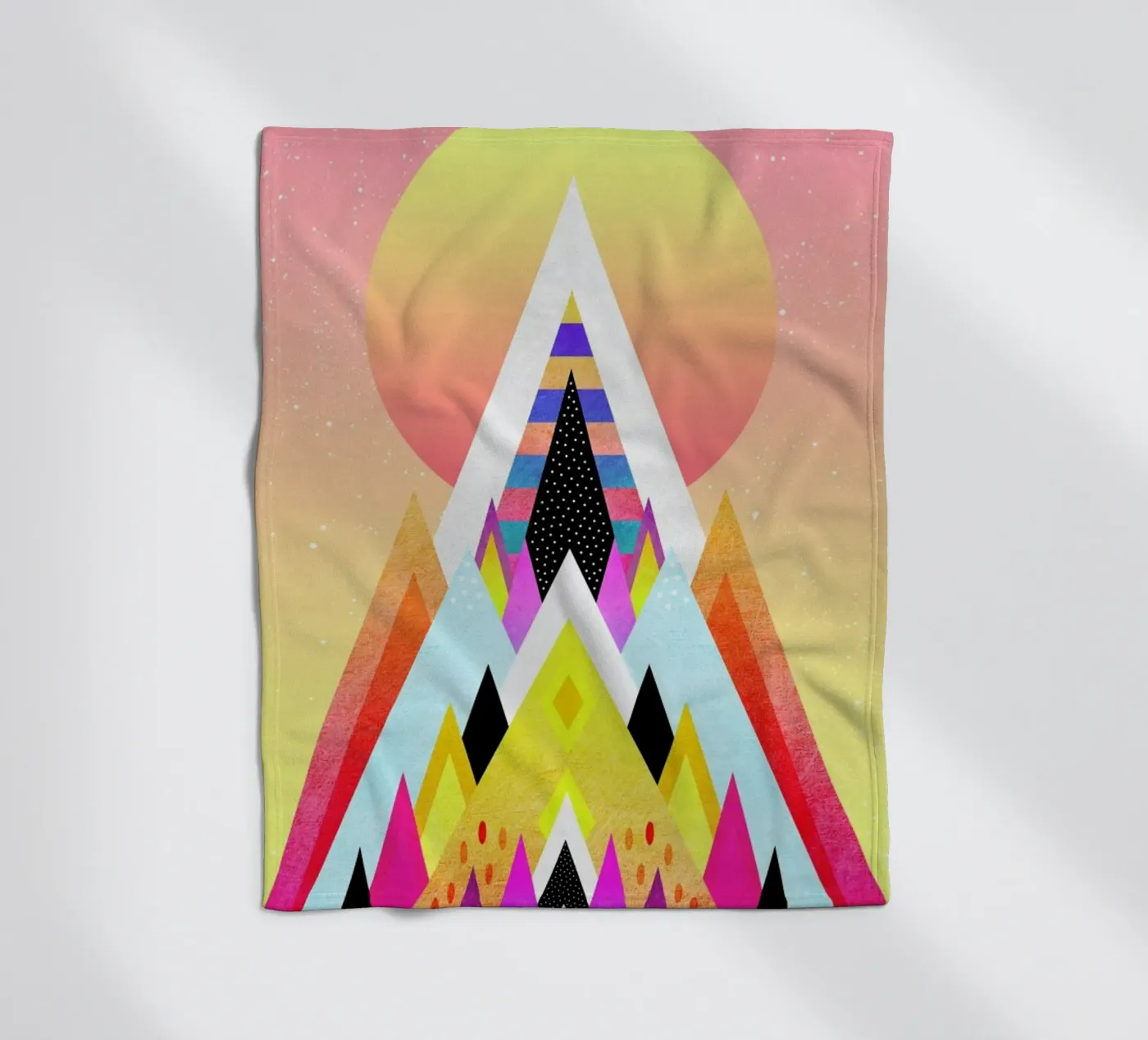 Bubblegum Mountain fleecedeken van Elisabeth Fredriksson