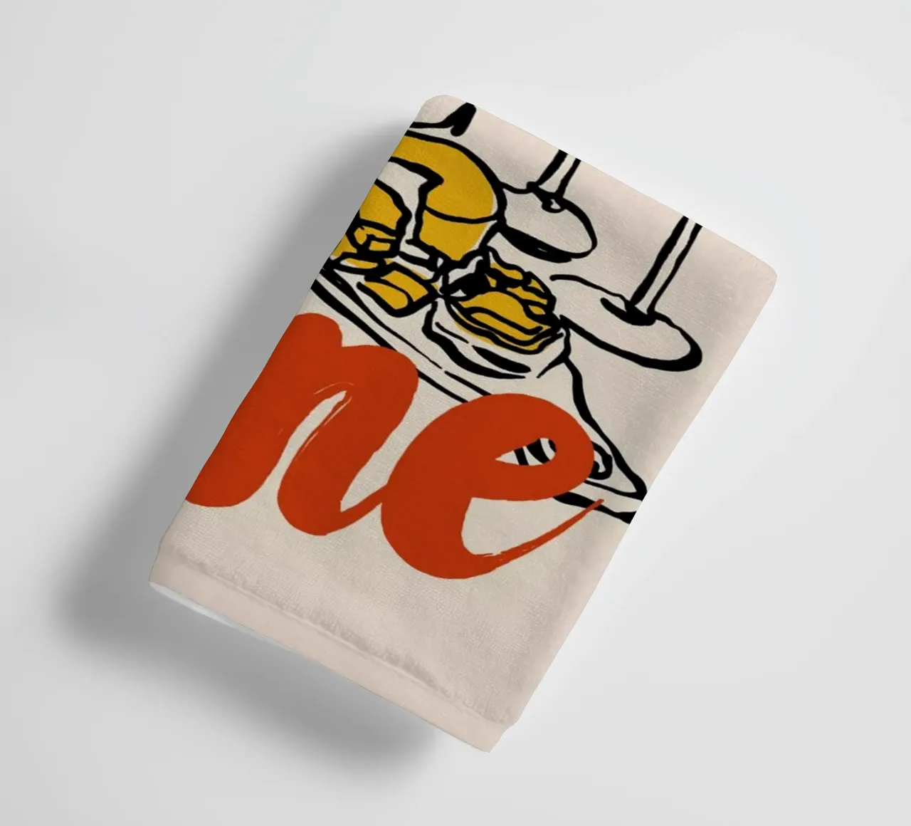 Boho Food 9 Cheese and Wine towel by Boho Print Collection
