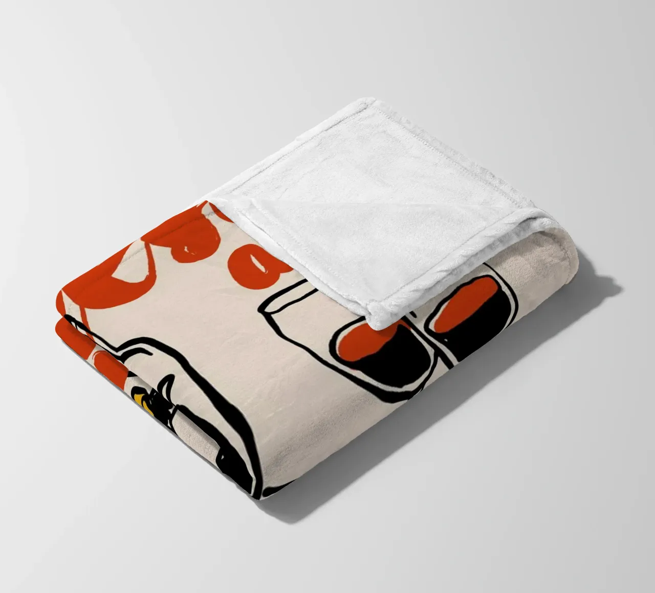 Boho Food 9 Cheese and Wine coperta in pile da Boho Print Collection