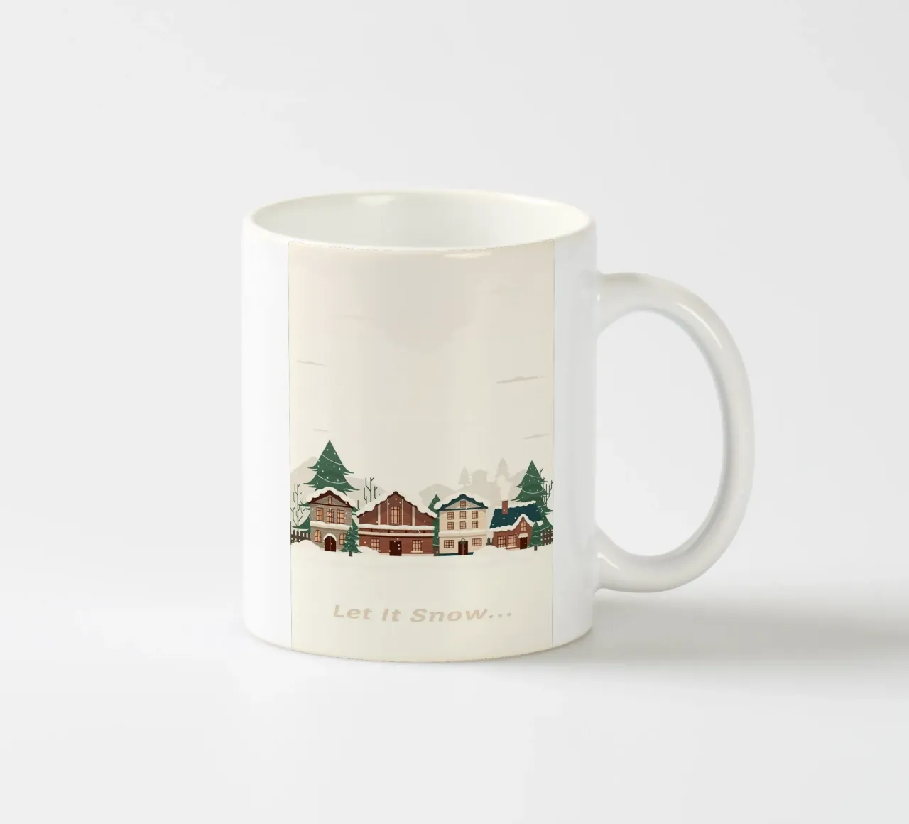 Città del Natale tazza in ceramica da Nina Wolf