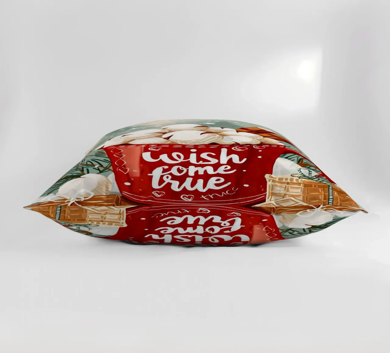 Tazza per cioccolata calda di Natale cuscino da Nina Wolf